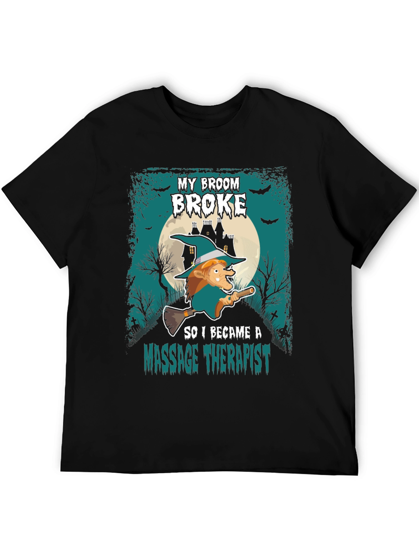 Funny Halloween Witch Massage Therapist T-Shirt