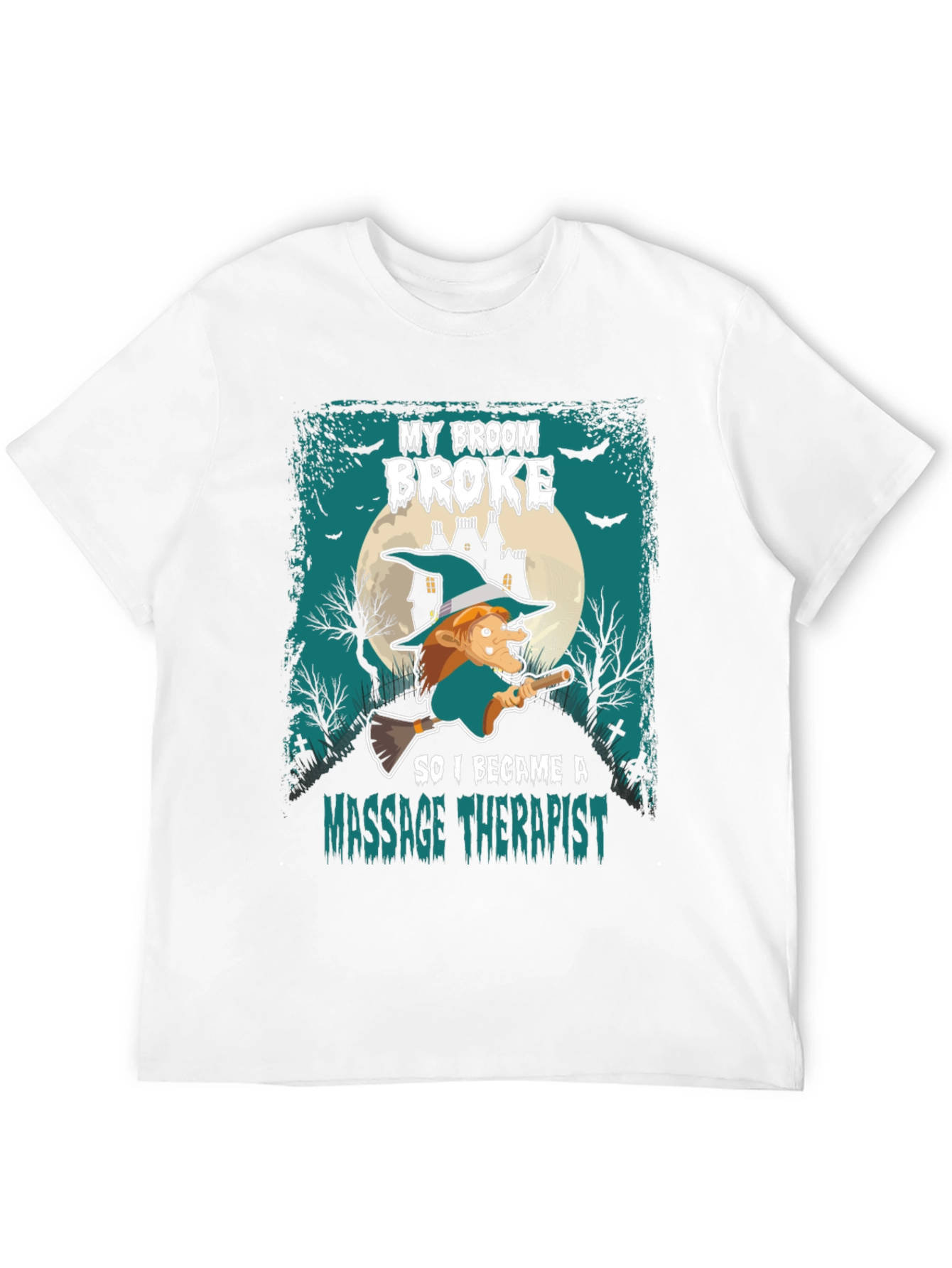 Funny Halloween Witch Massage Therapist T-Shirt