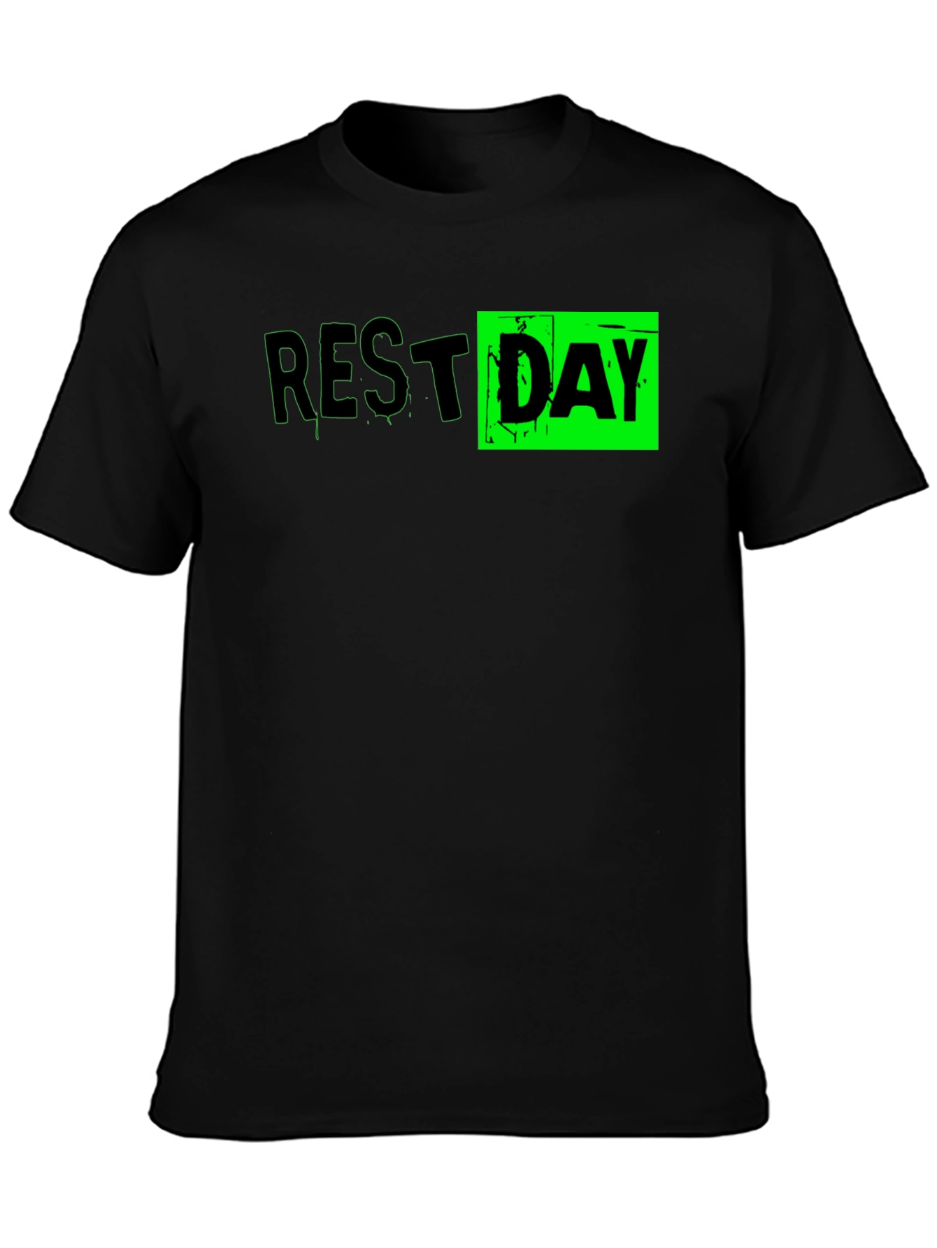 Rest Day Graphic T-Shirt - Black