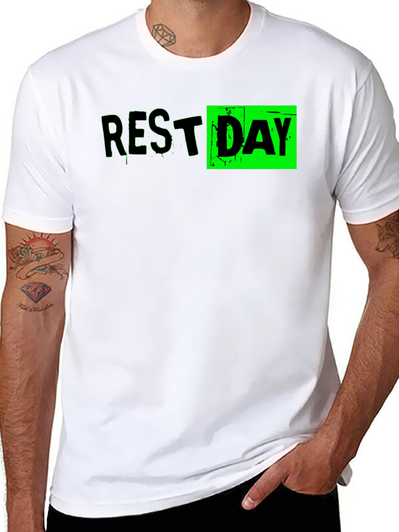 Rest Day Graphic T-Shirt - Black