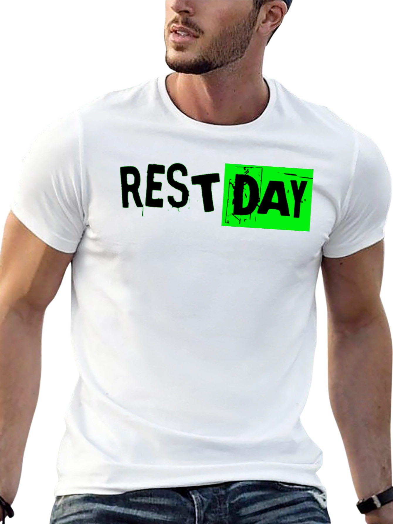 Rest Day Graphic T-Shirt - Black