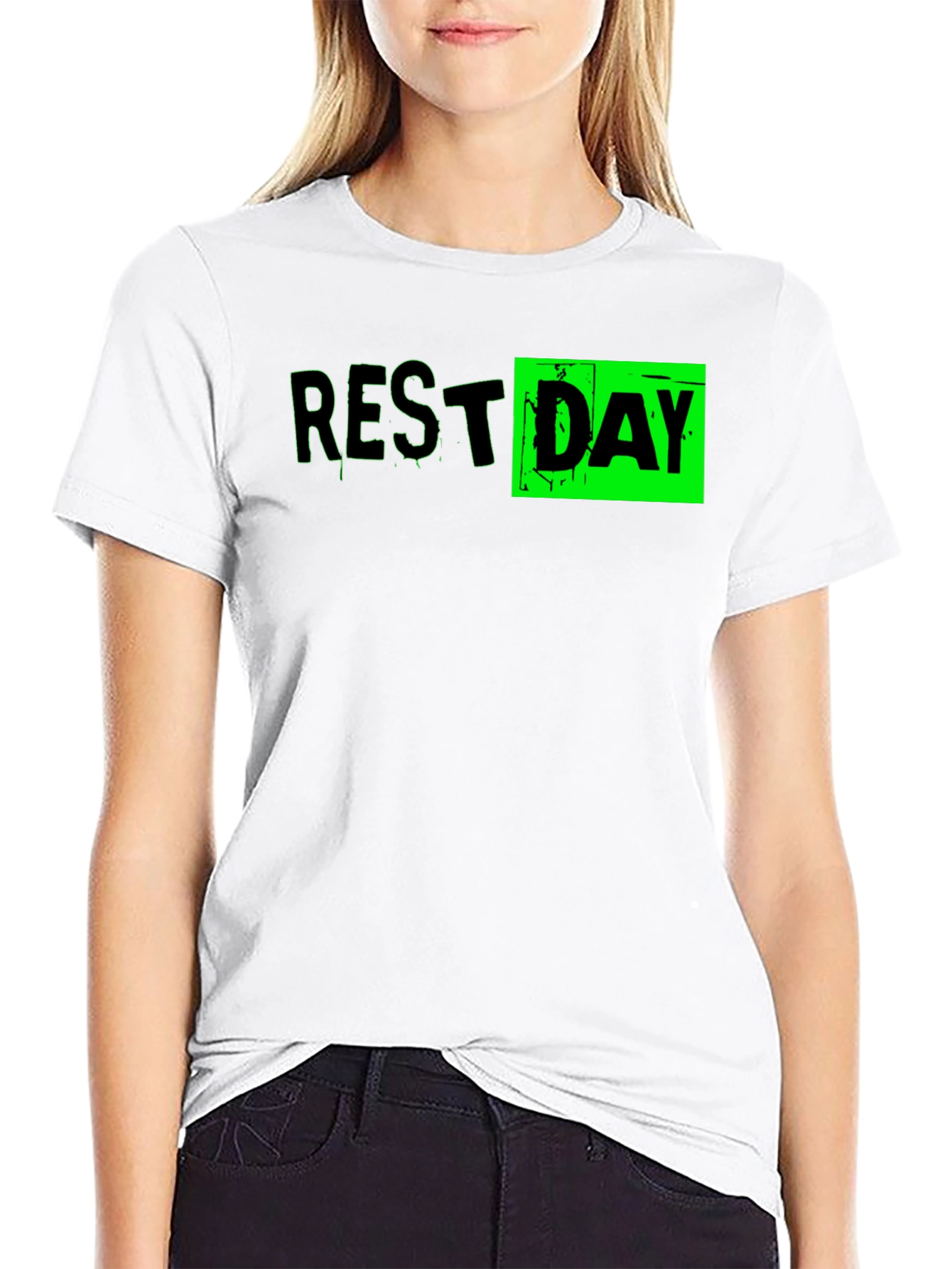 Rest Day Graphic T-Shirt - Black