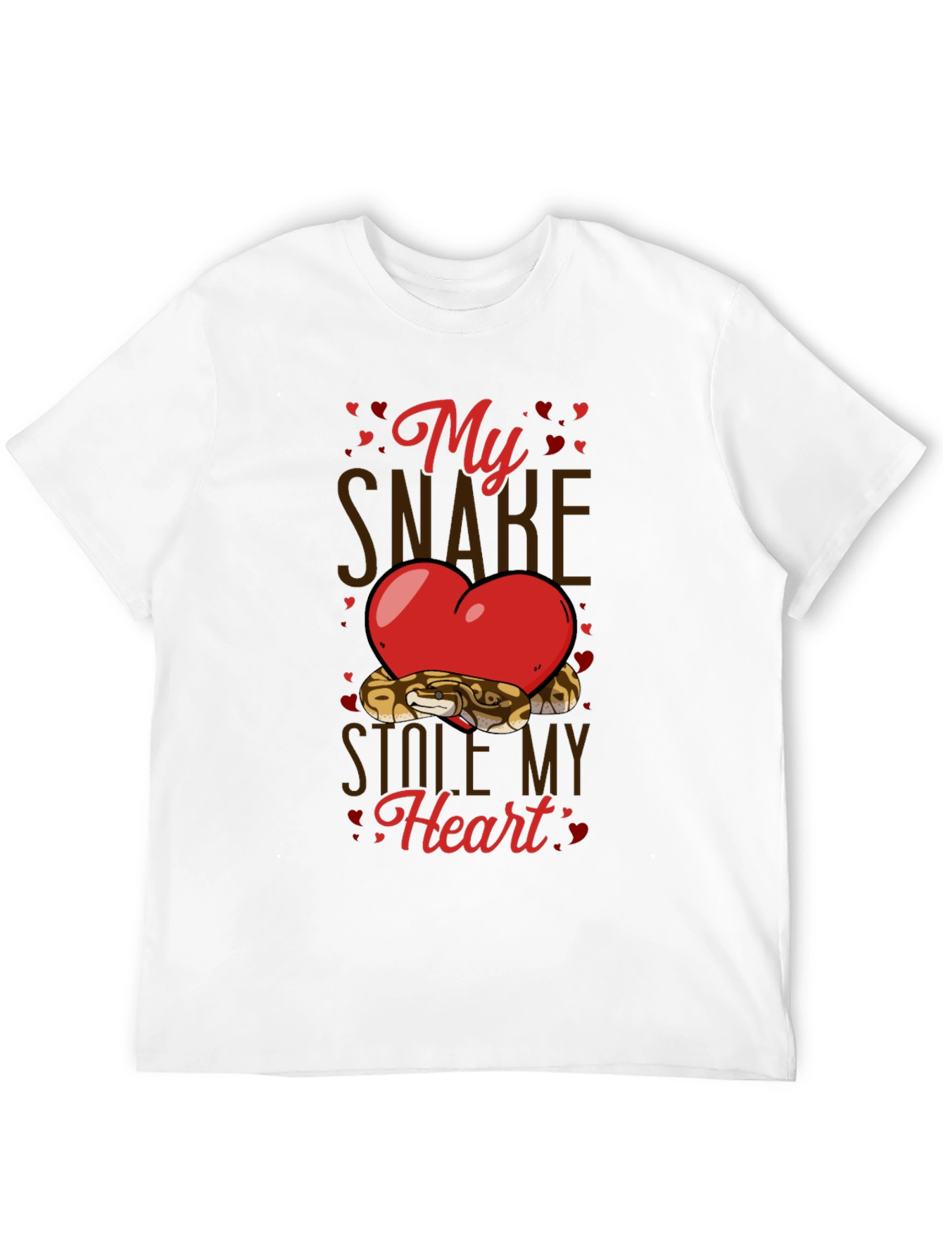 My Snake Stole My Heart Valentines Day T-Shirt
