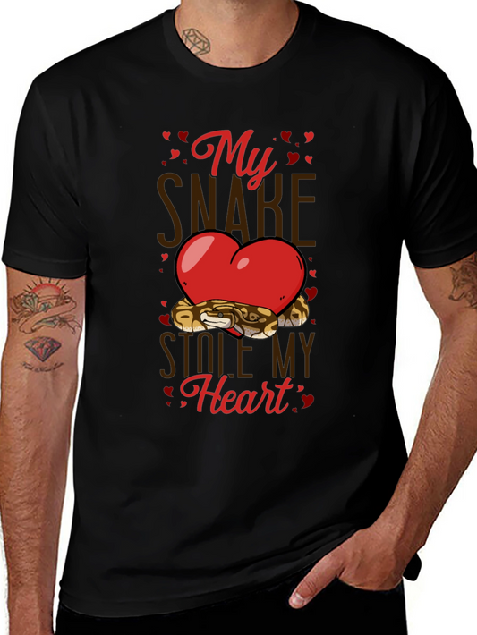 My Snake Stole My Heart Valentines Day T-Shirt