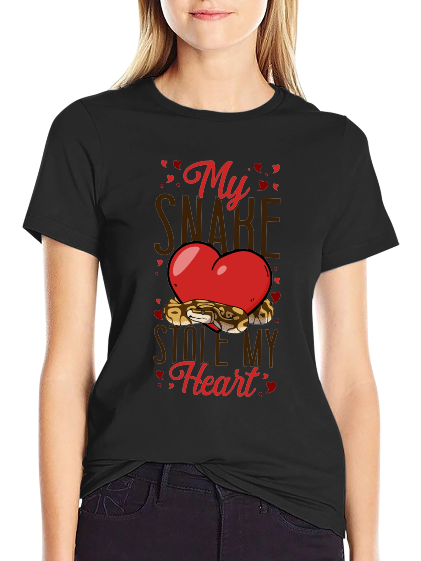 My Snake Stole My Heart Valentines Day T-Shirt