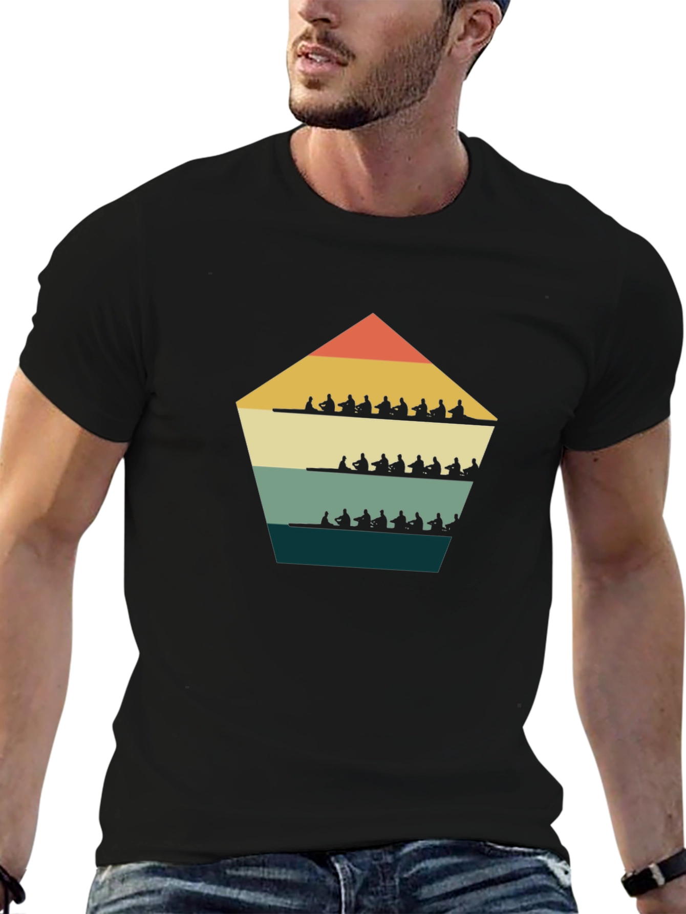 Retro Rowing Team T-Shirt