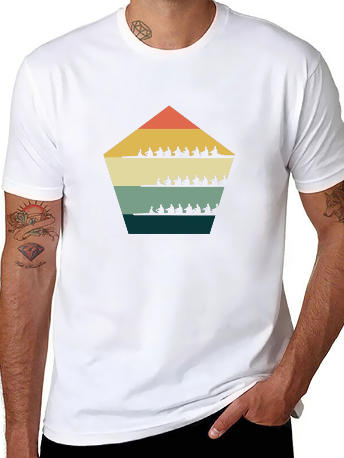 Retro Rowing Team T-Shirt
