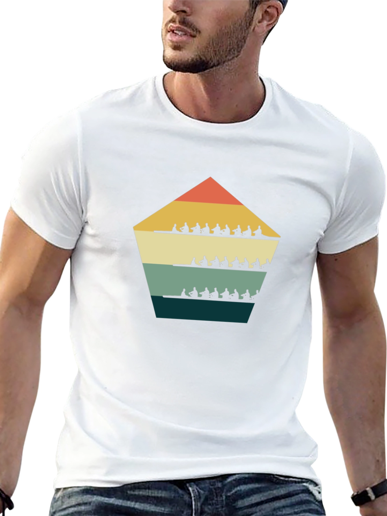 Retro Rowing Team T-Shirt