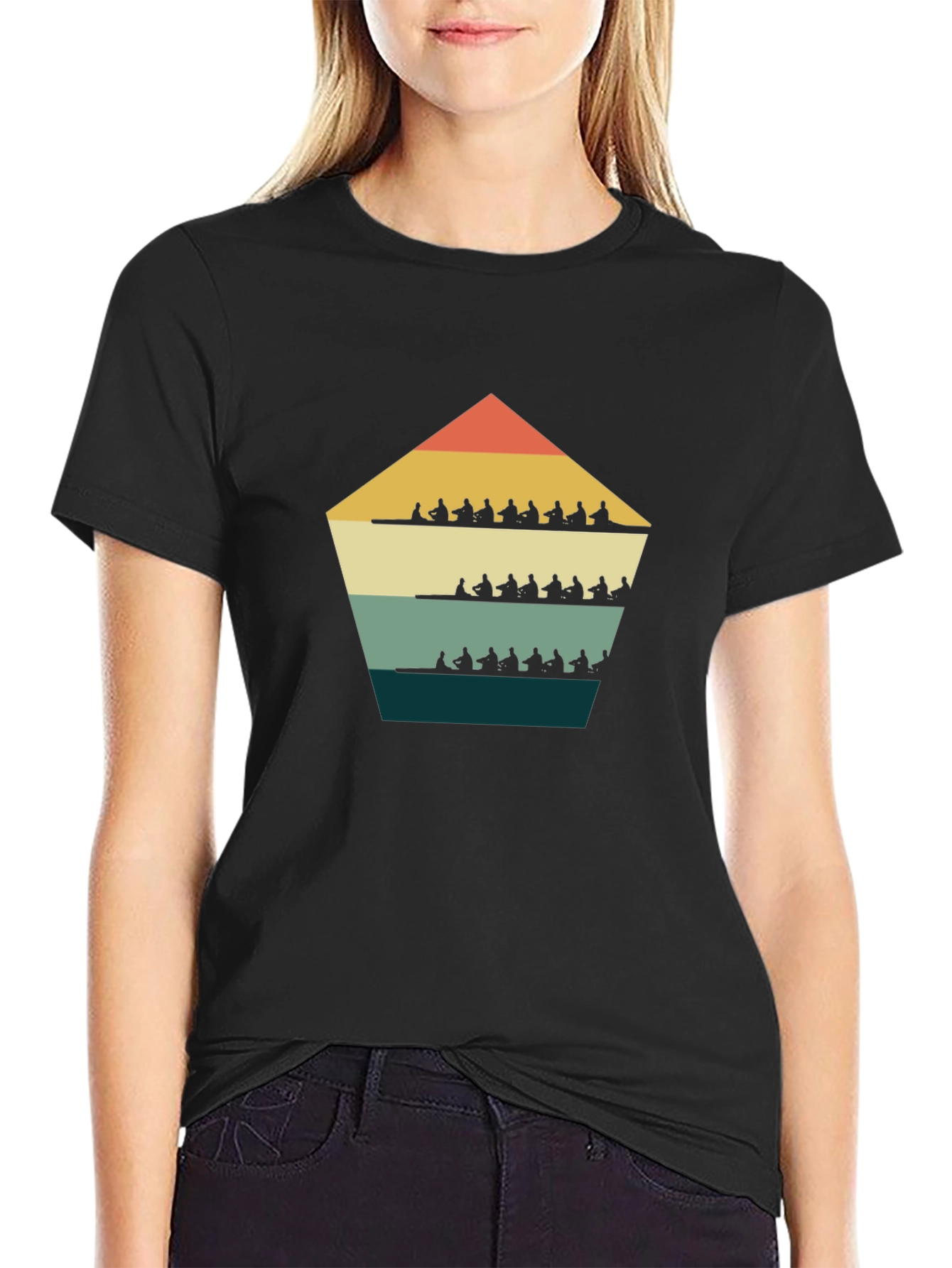 Retro Rowing Team T-Shirt