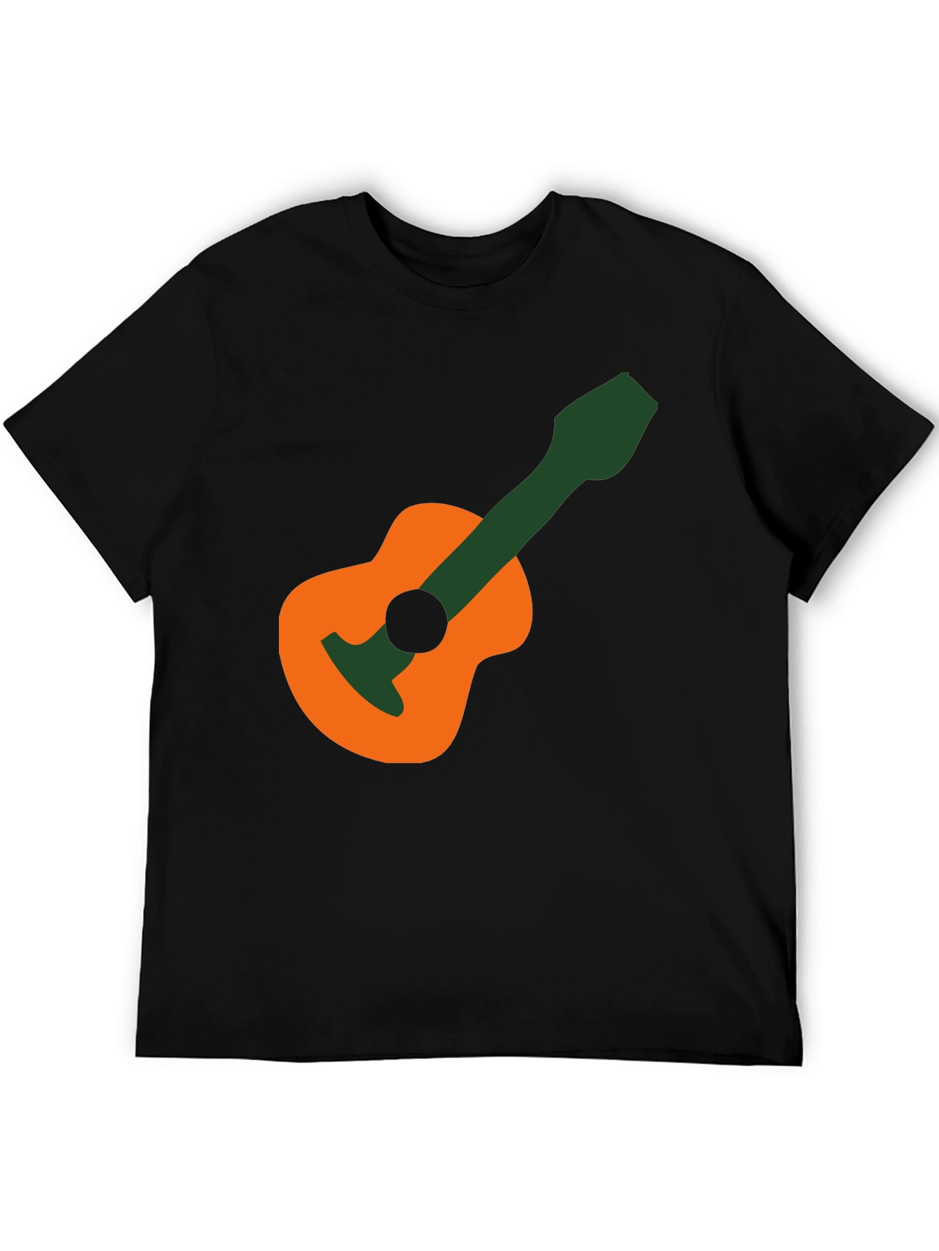 Guitar Graphic T-Shirt - Black Cotton Tee