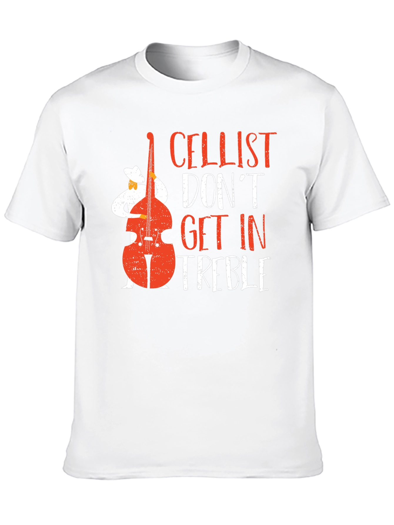 Cellist Dont Get In Treble Graphic T-Shirt