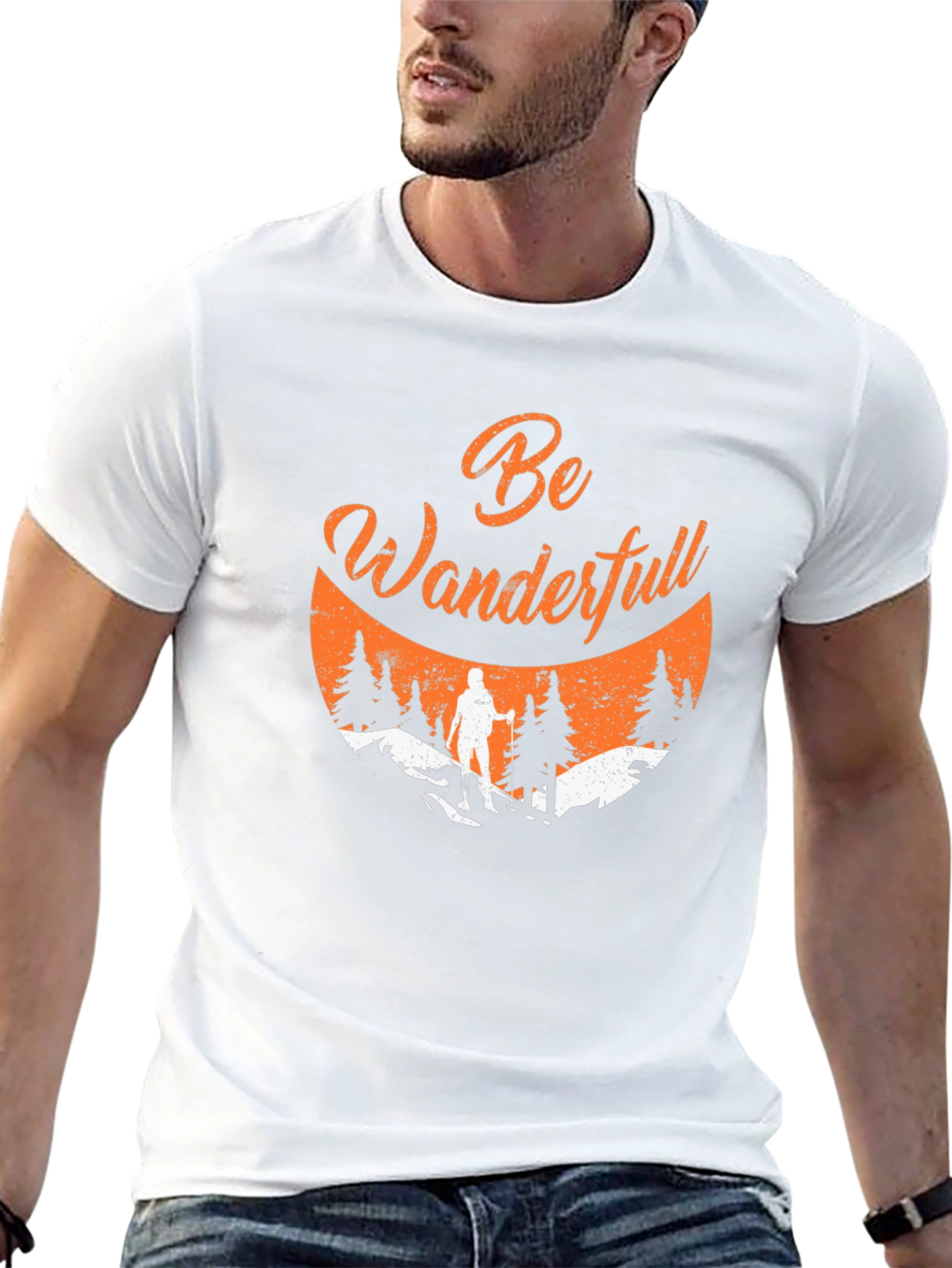 Be Wanderfull Black Graphic Tee