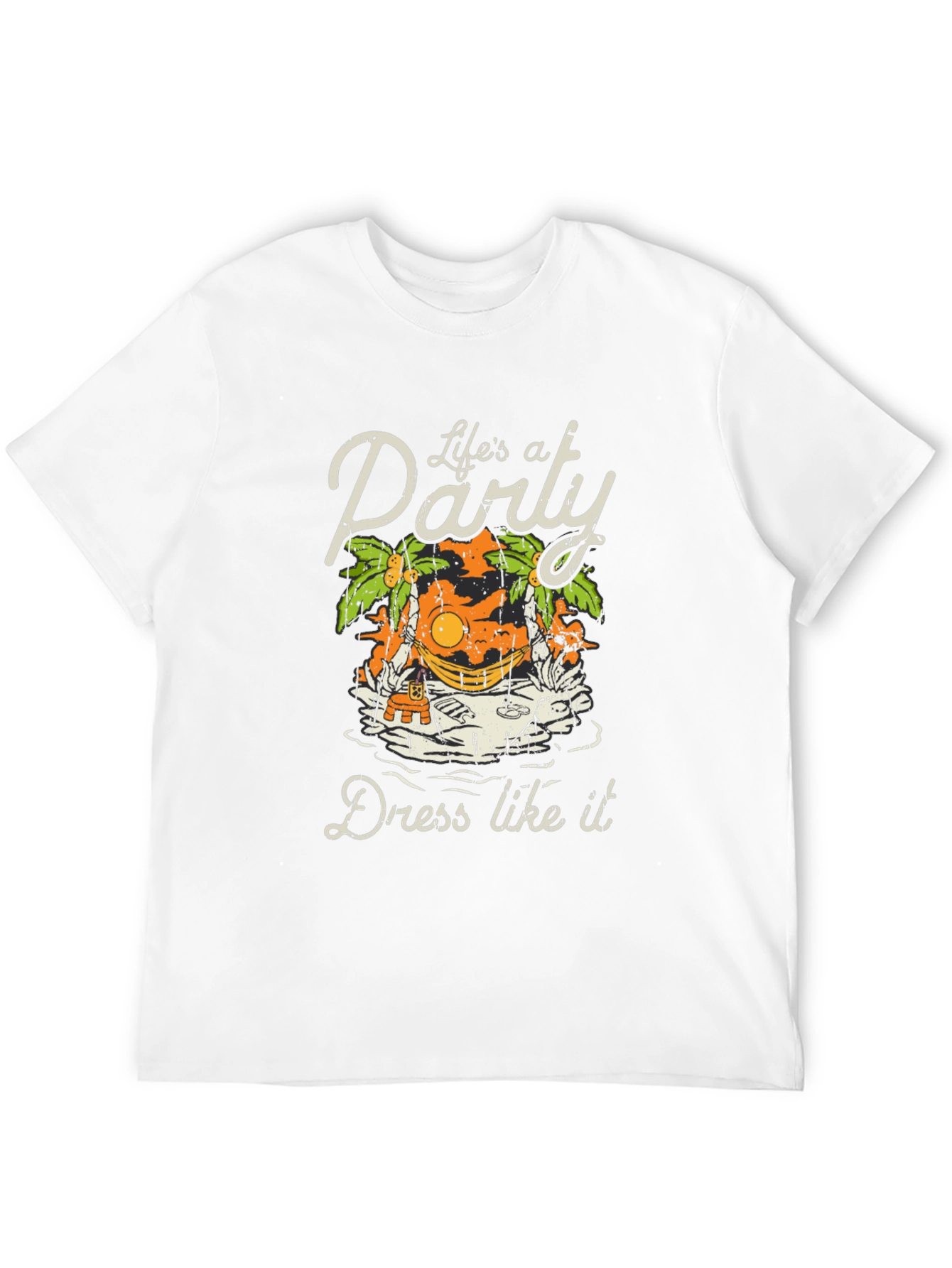 Lifes a Party Graphic Tee - Black