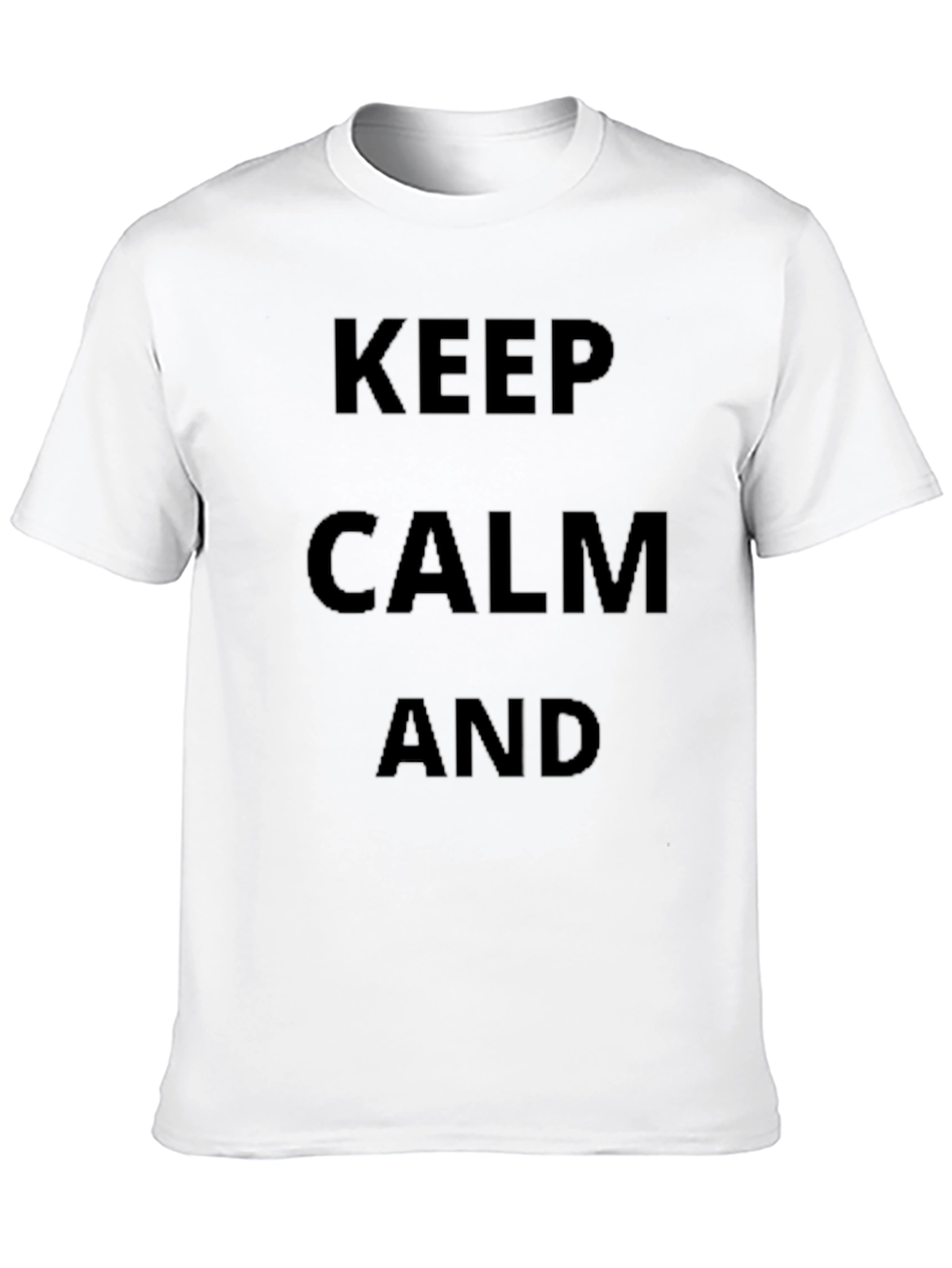 Keep Calm T-Shirt - Classic Design Black