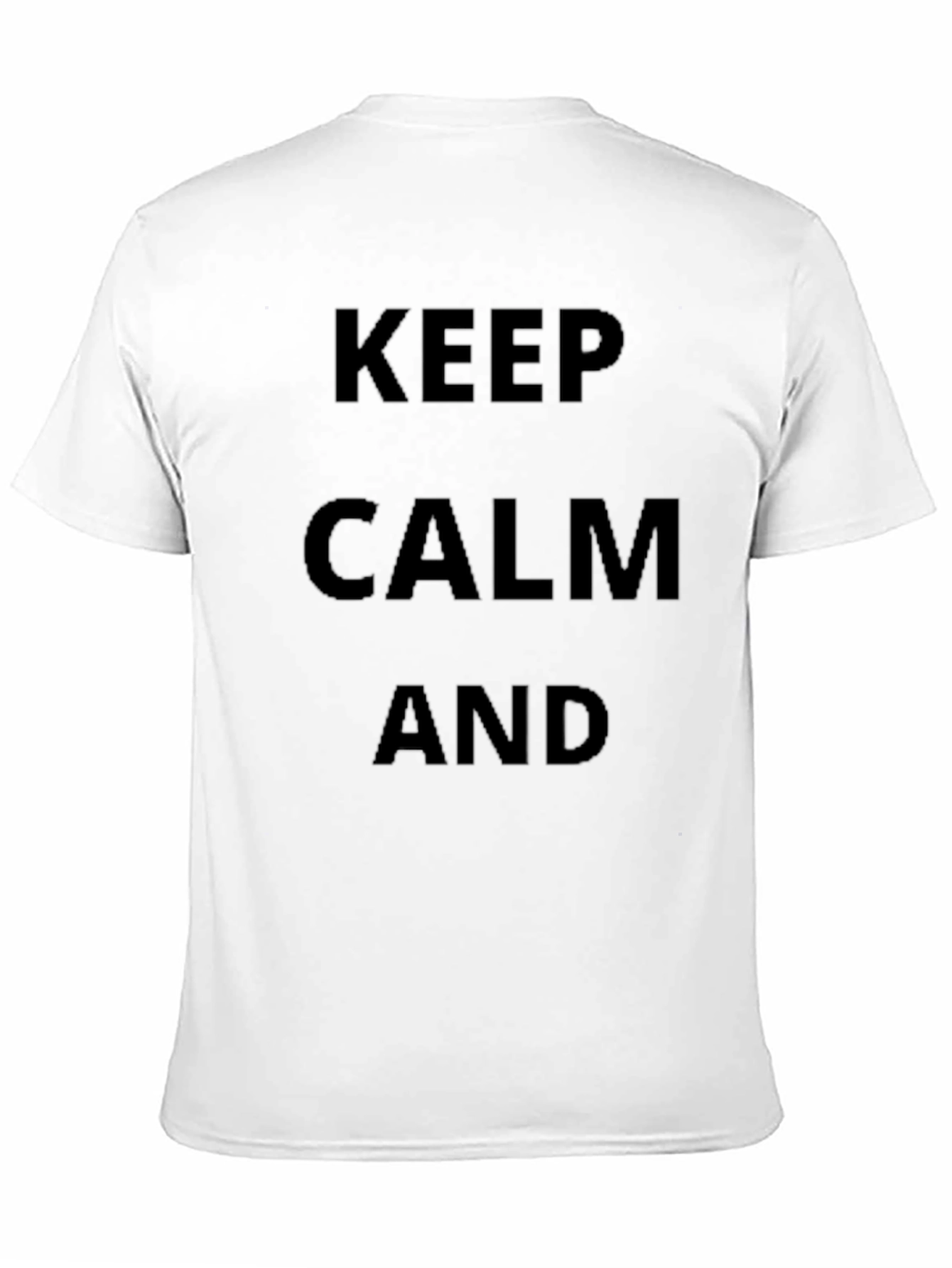Keep Calm T-Shirt - Classic Design Black