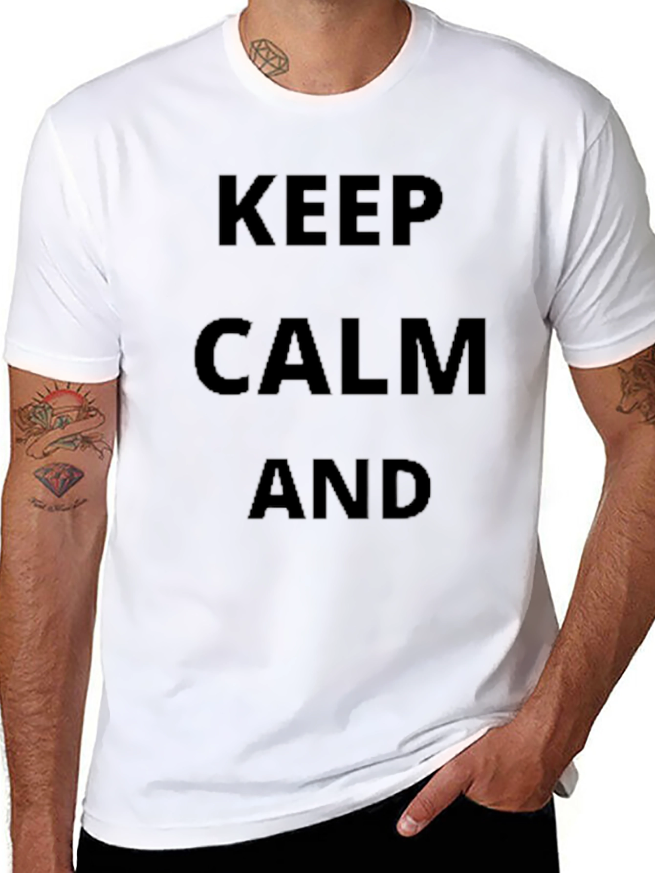 Keep Calm T-Shirt - Classic Design Black