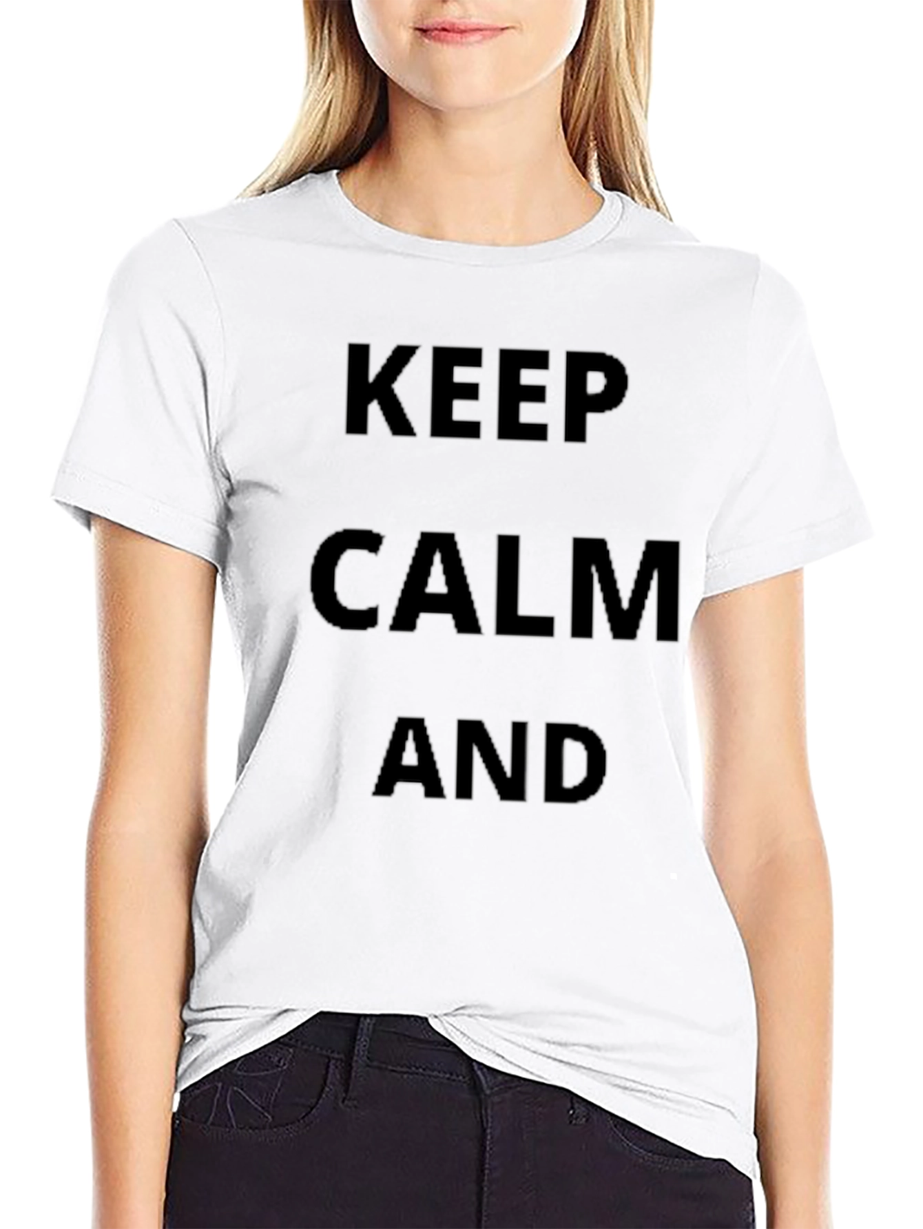 Keep Calm T-Shirt - Classic Design Black