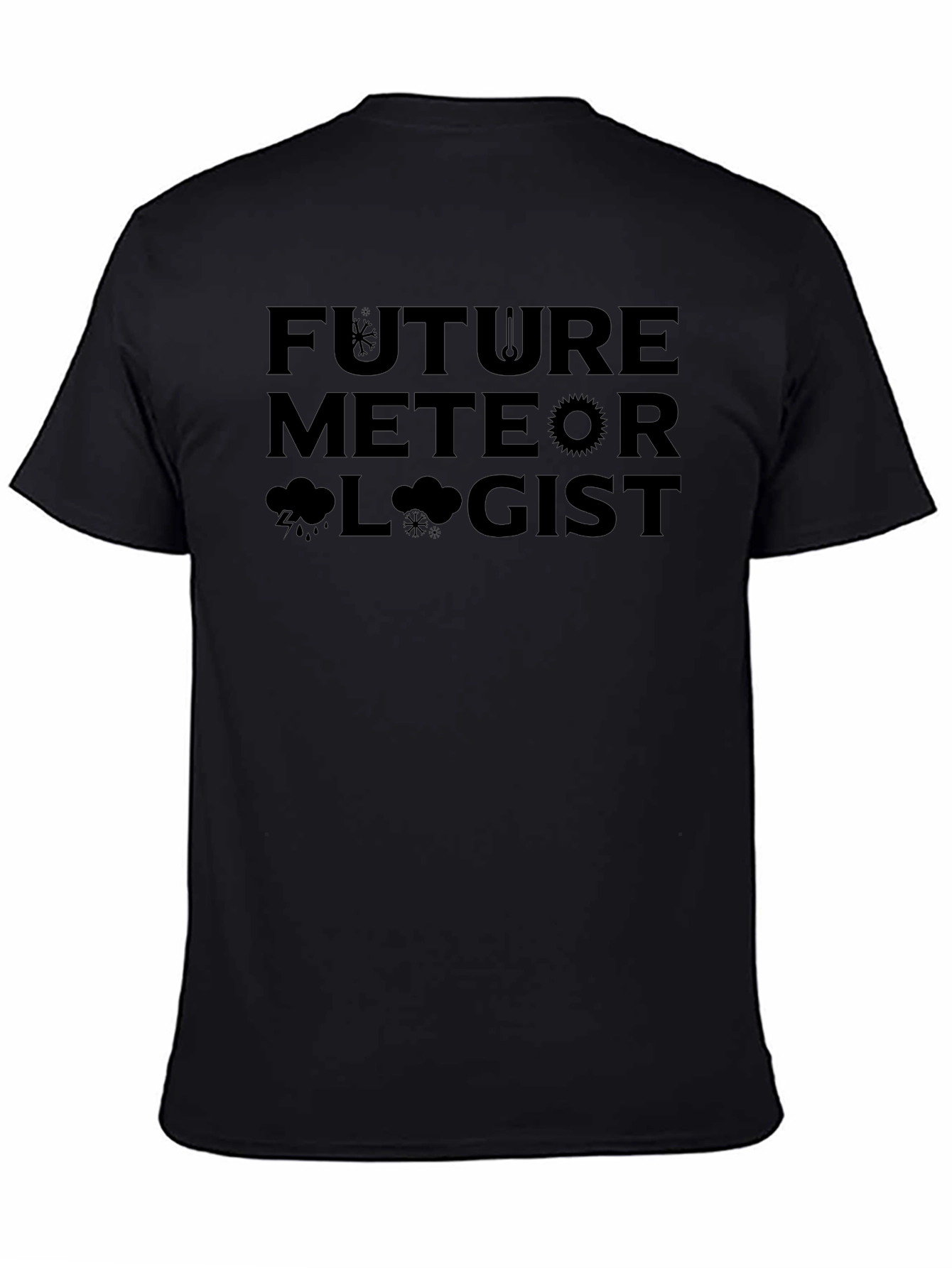 Future Meteorologist Black T-Shirt