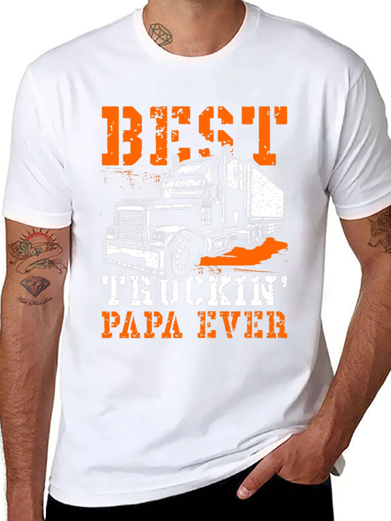 Best Truckin Papa Ever T-Shirt