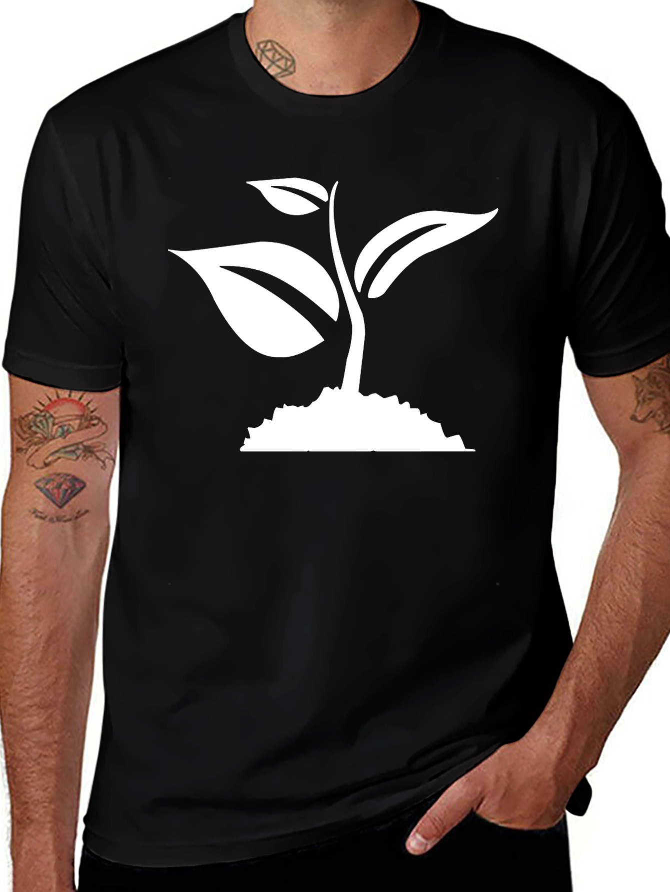 Eco Sprout Tee - Black Organic Cotton Shirt