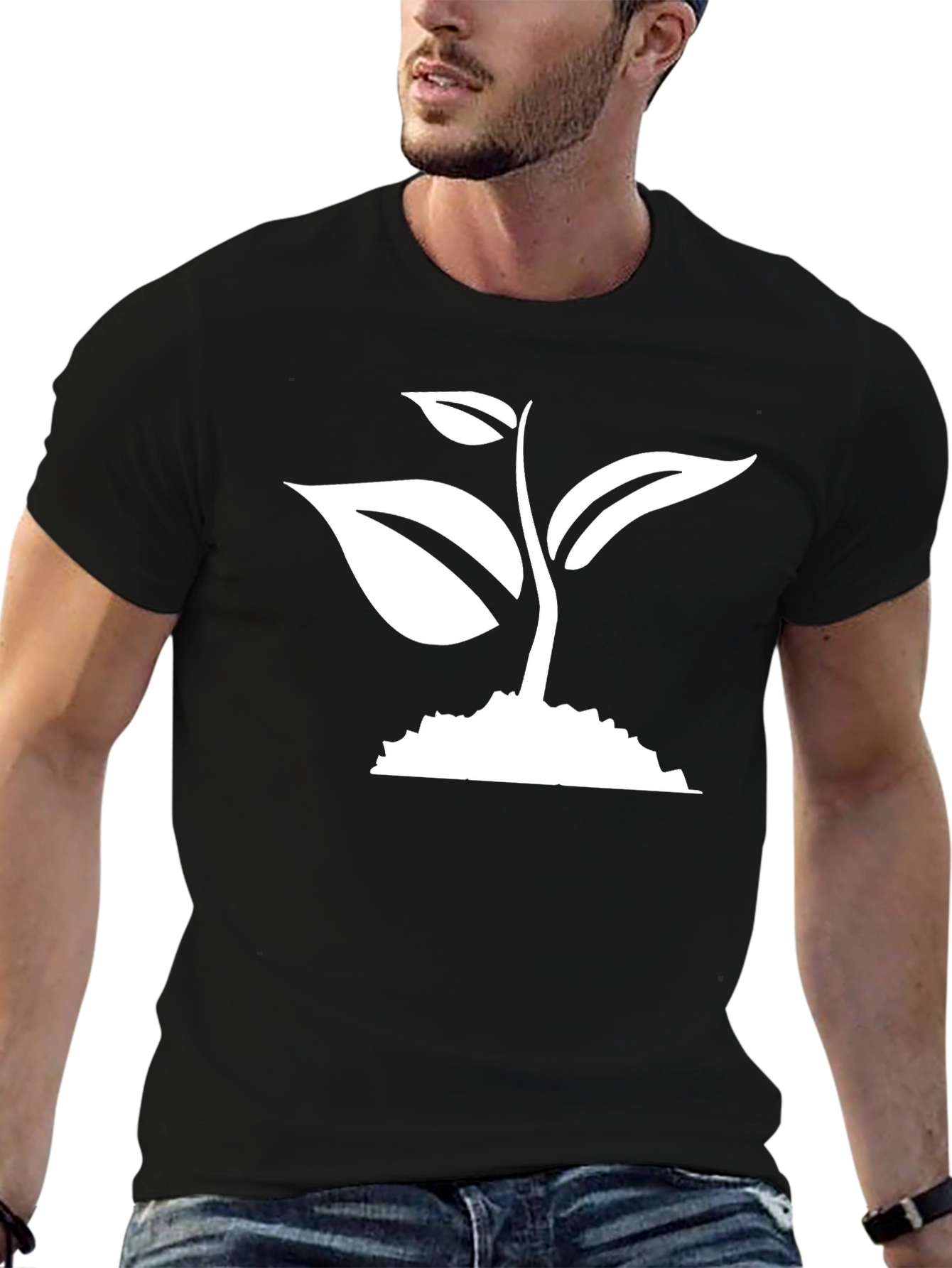 Eco Sprout Tee - Black Organic Cotton Shirt