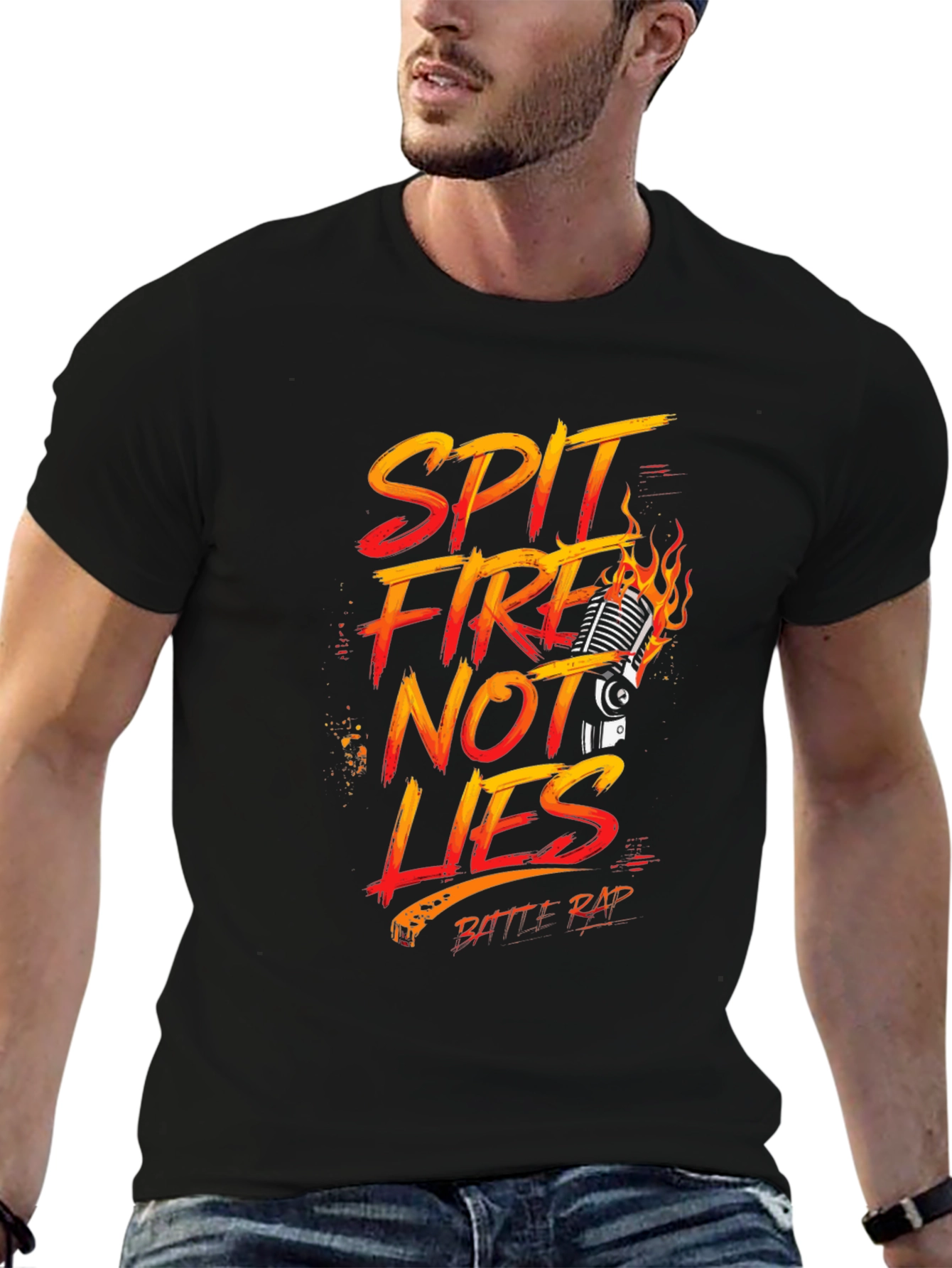 Spit Fire Not Lies Battle Rap T-Shirt