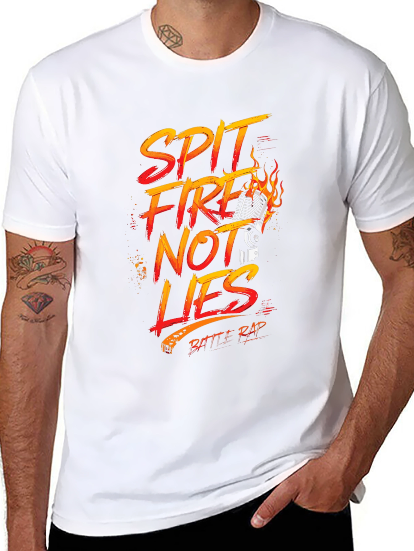 Spit Fire Not Lies Battle Rap T-Shirt