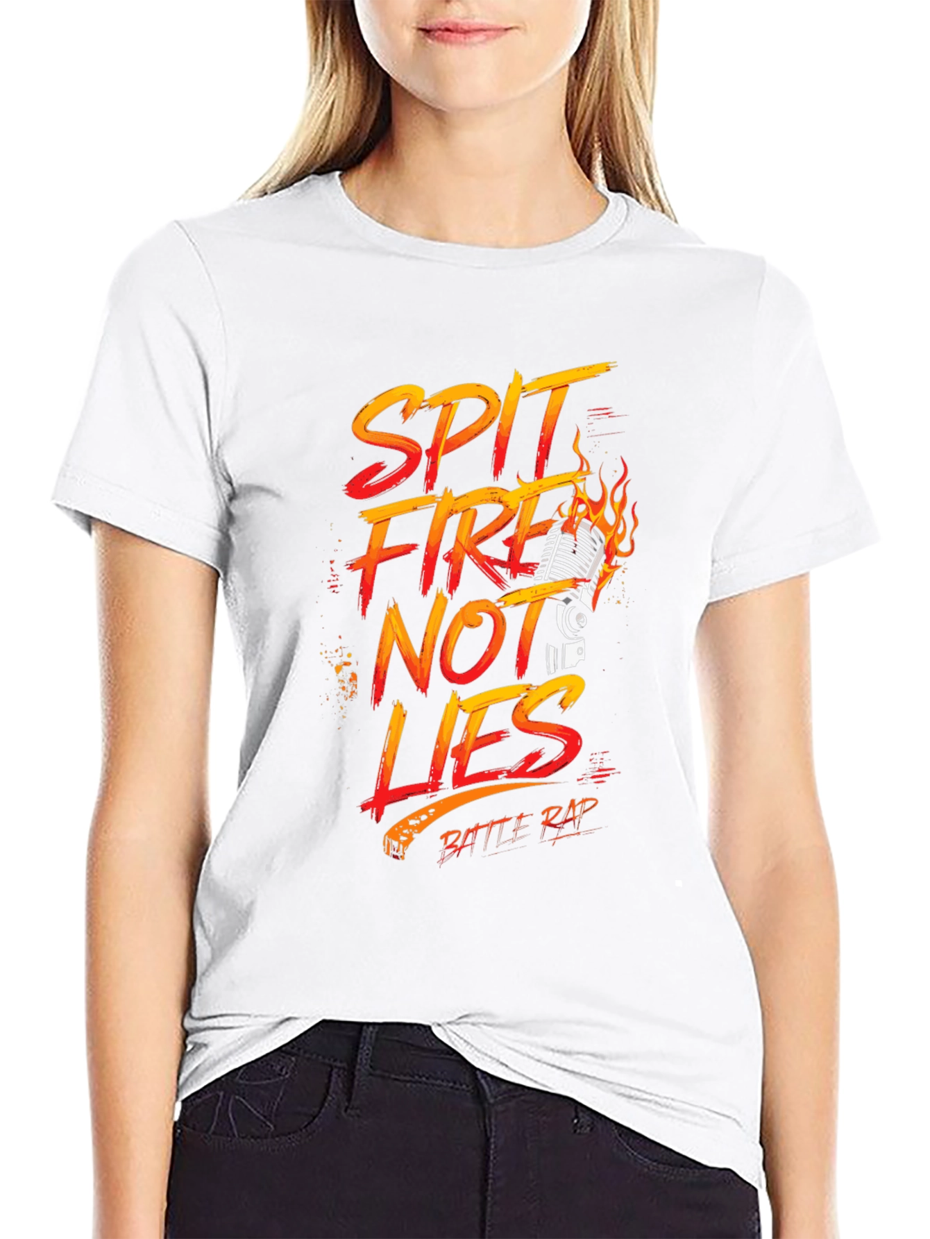Spit Fire Not Lies Battle Rap T-Shirt