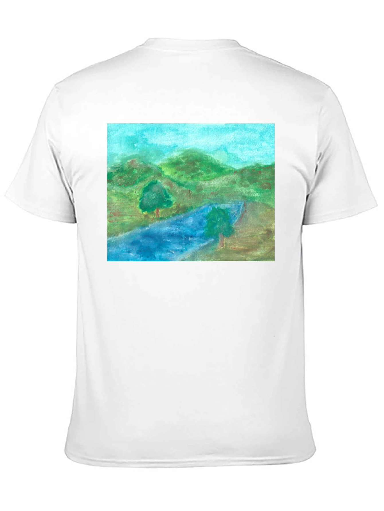 Nature River Scene Graphic Tee