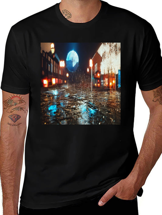 Rainy Nightscape T-Shirt