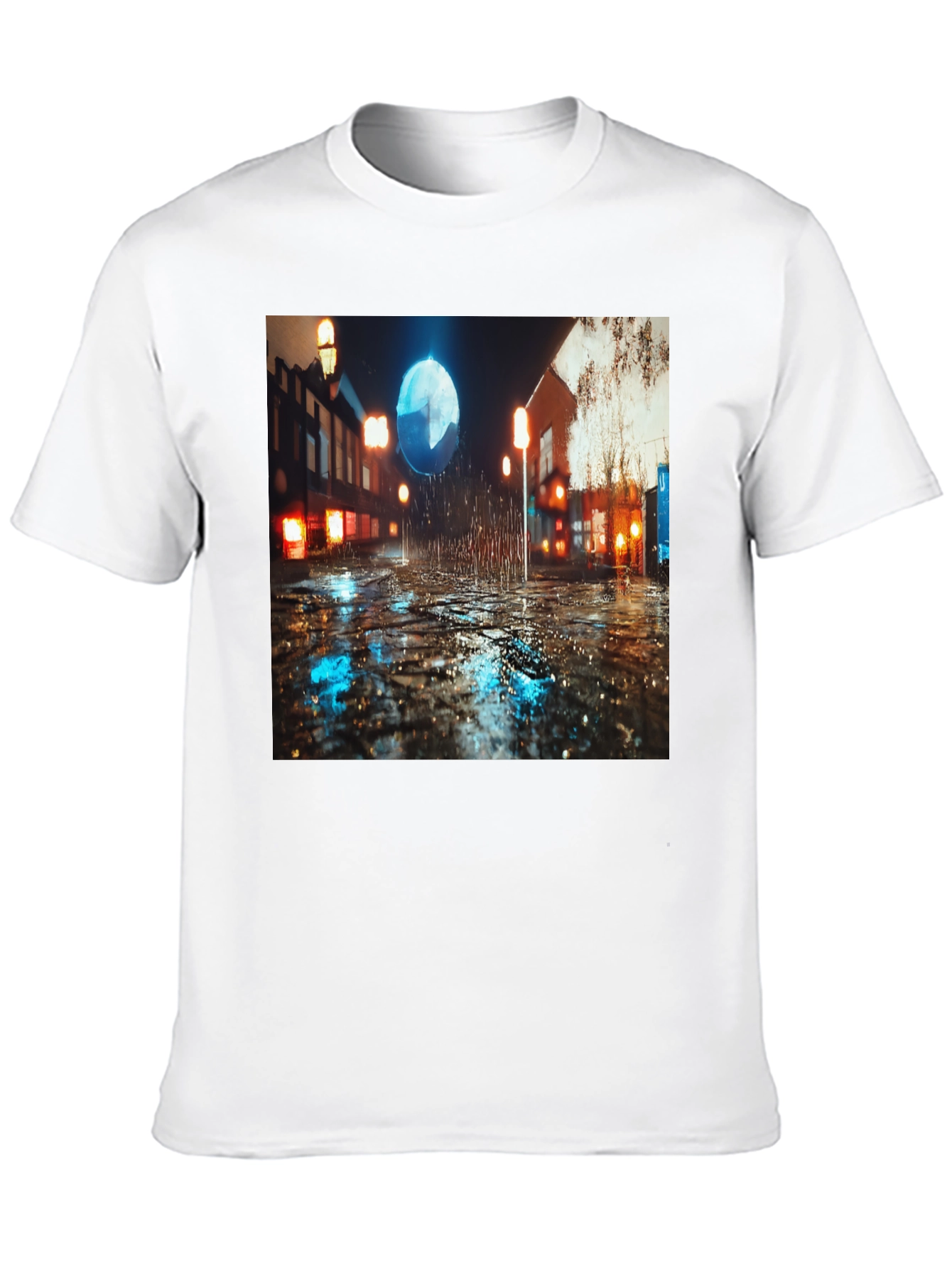 Rainy Nightscape T-Shirt