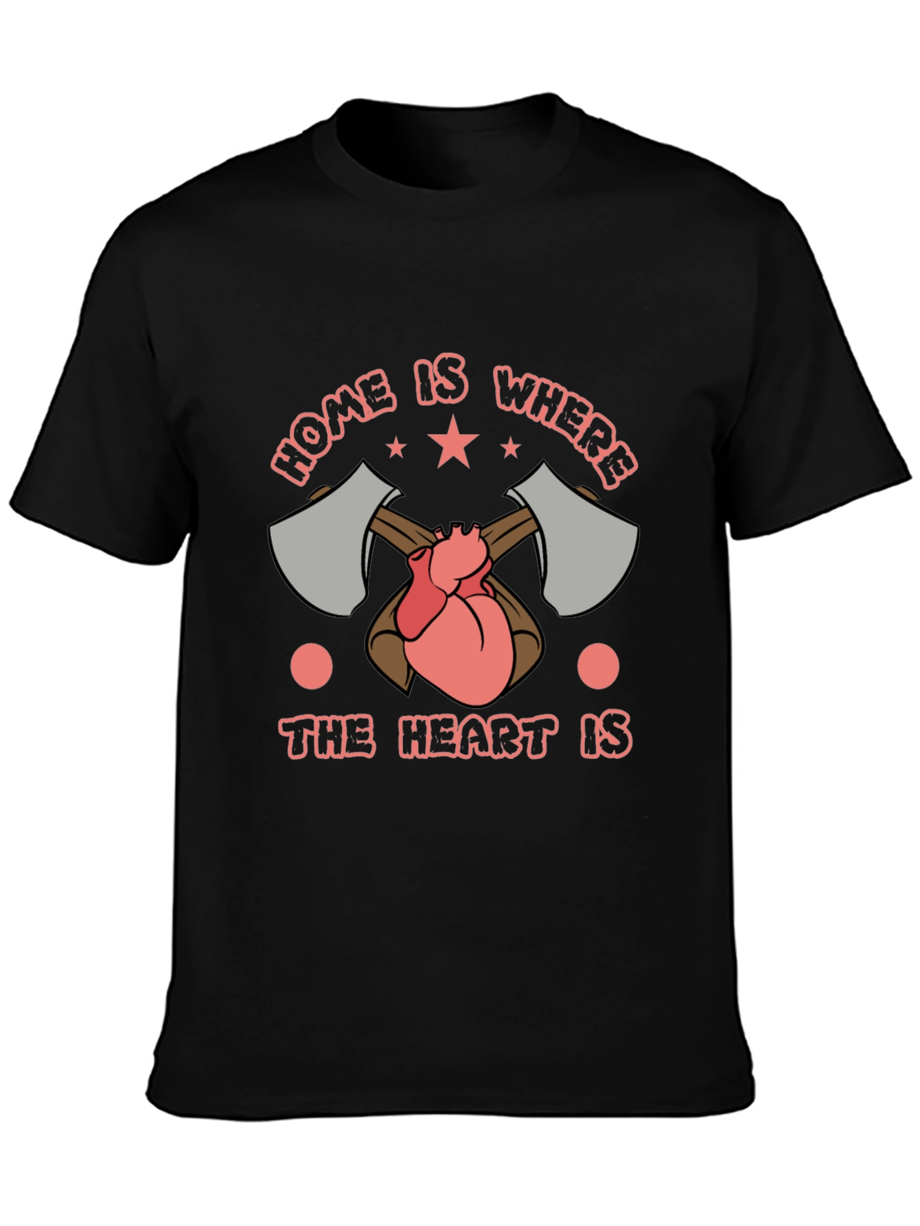 Home is Where the Heart is Lumberjack T-Shirt