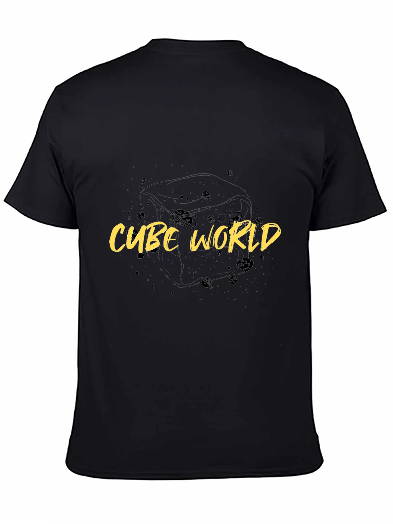 Cube World Black Graphic Tee
