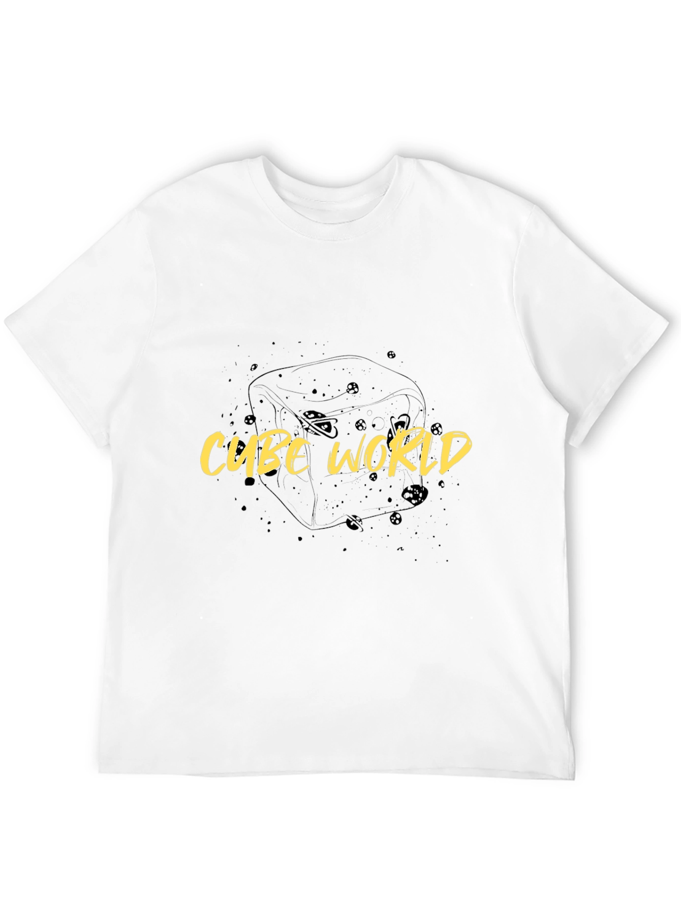 Cube World Black Graphic Tee