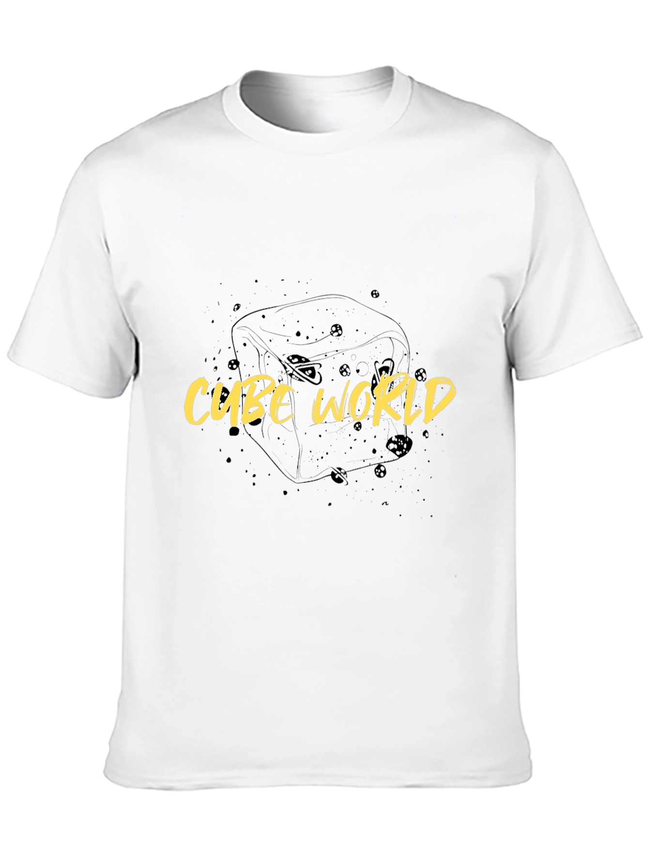 Cube World Black Graphic Tee
