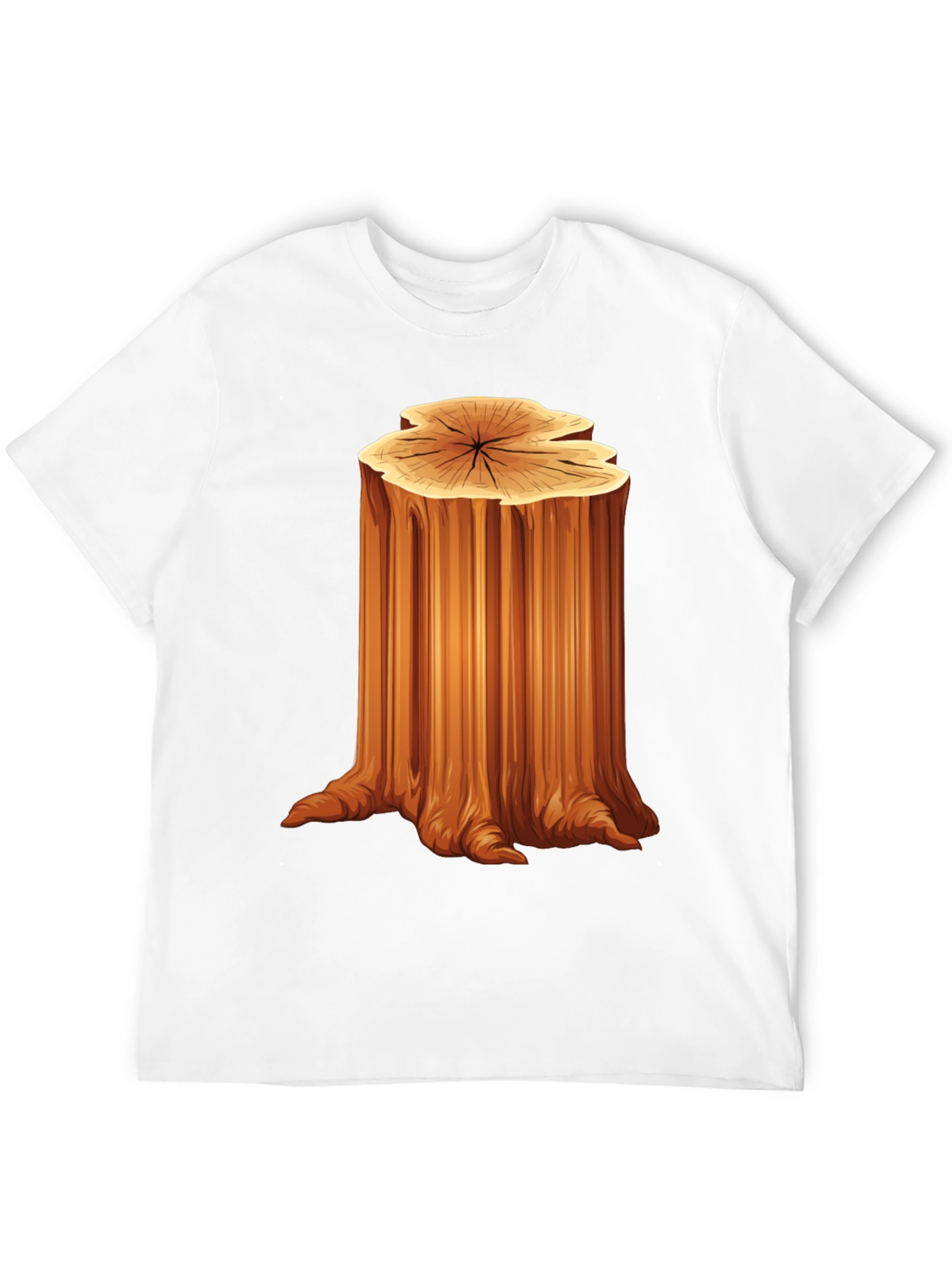 Nature Tree Stump Graphic T-Shirt