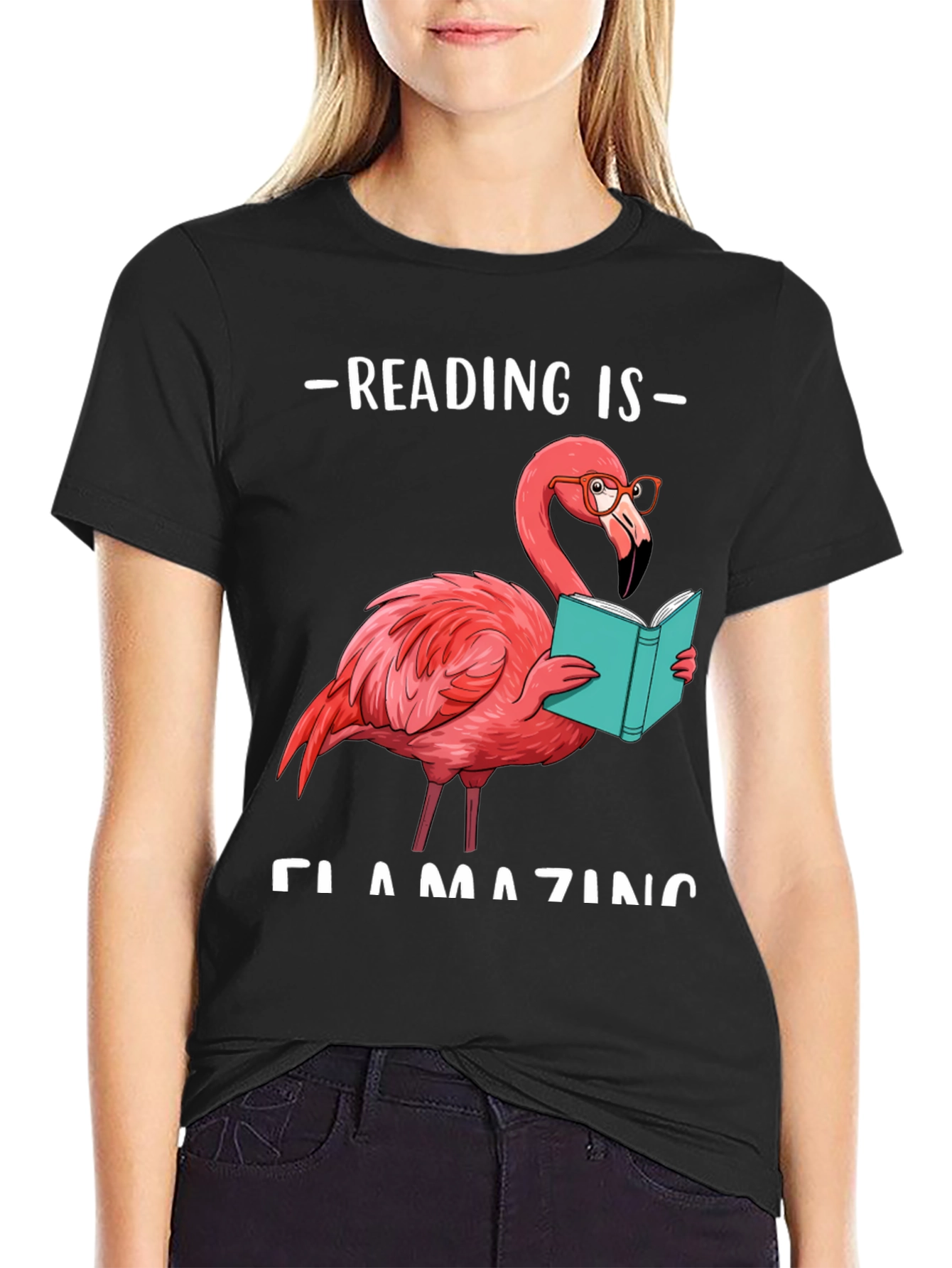 Reading Flamingo T-Shirt