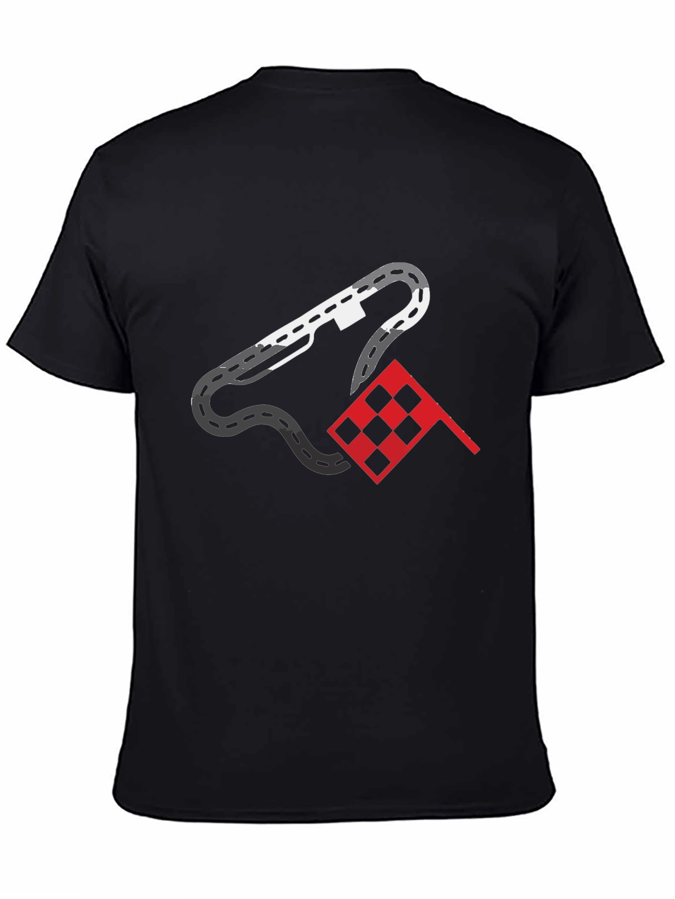 Racing Track Graphic Tee - Mens Black T-Shirt