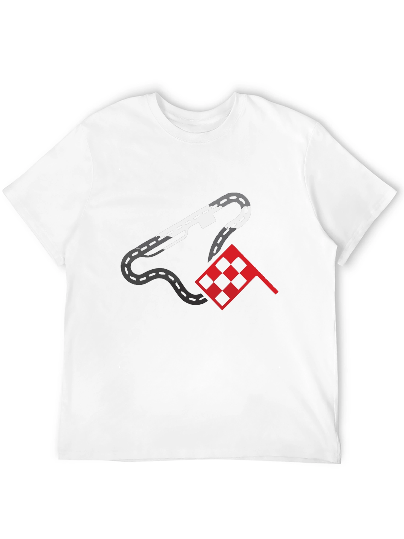 Racing Track Graphic Tee - Mens Black T-Shirt