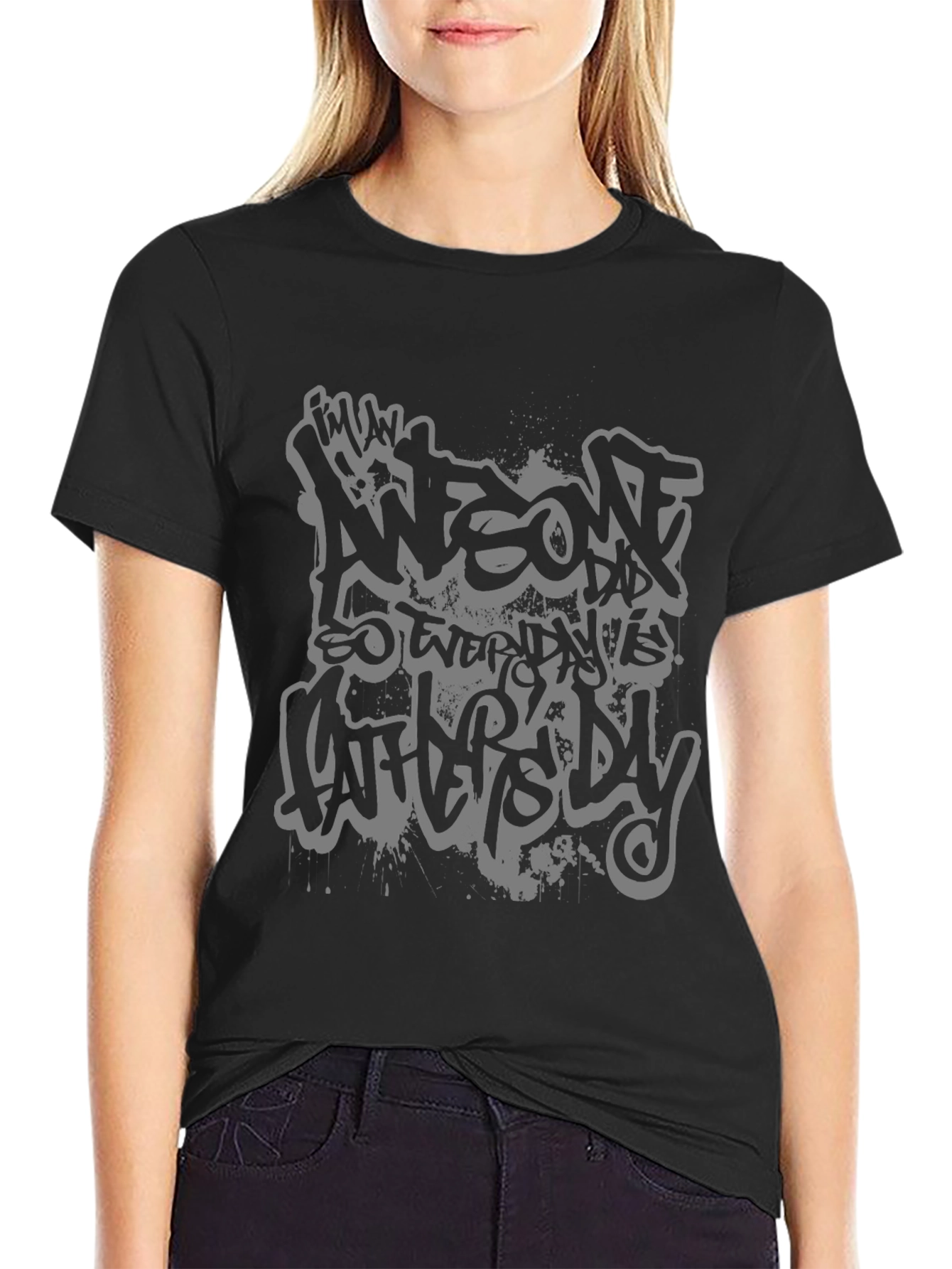 Awesome Dad T-Shirt - Graffiti Style
