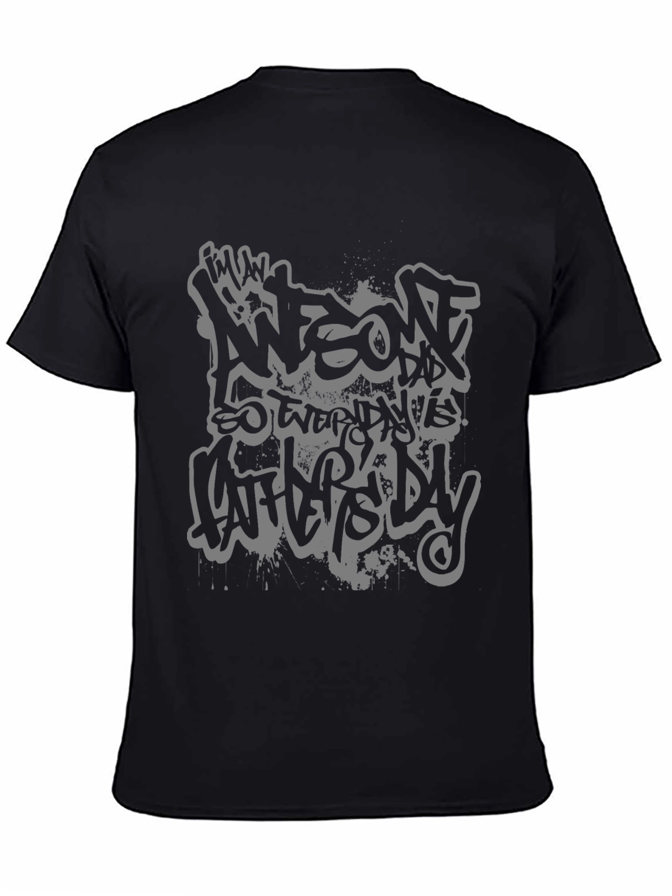 Awesome Dad T-Shirt - Graffiti Style
