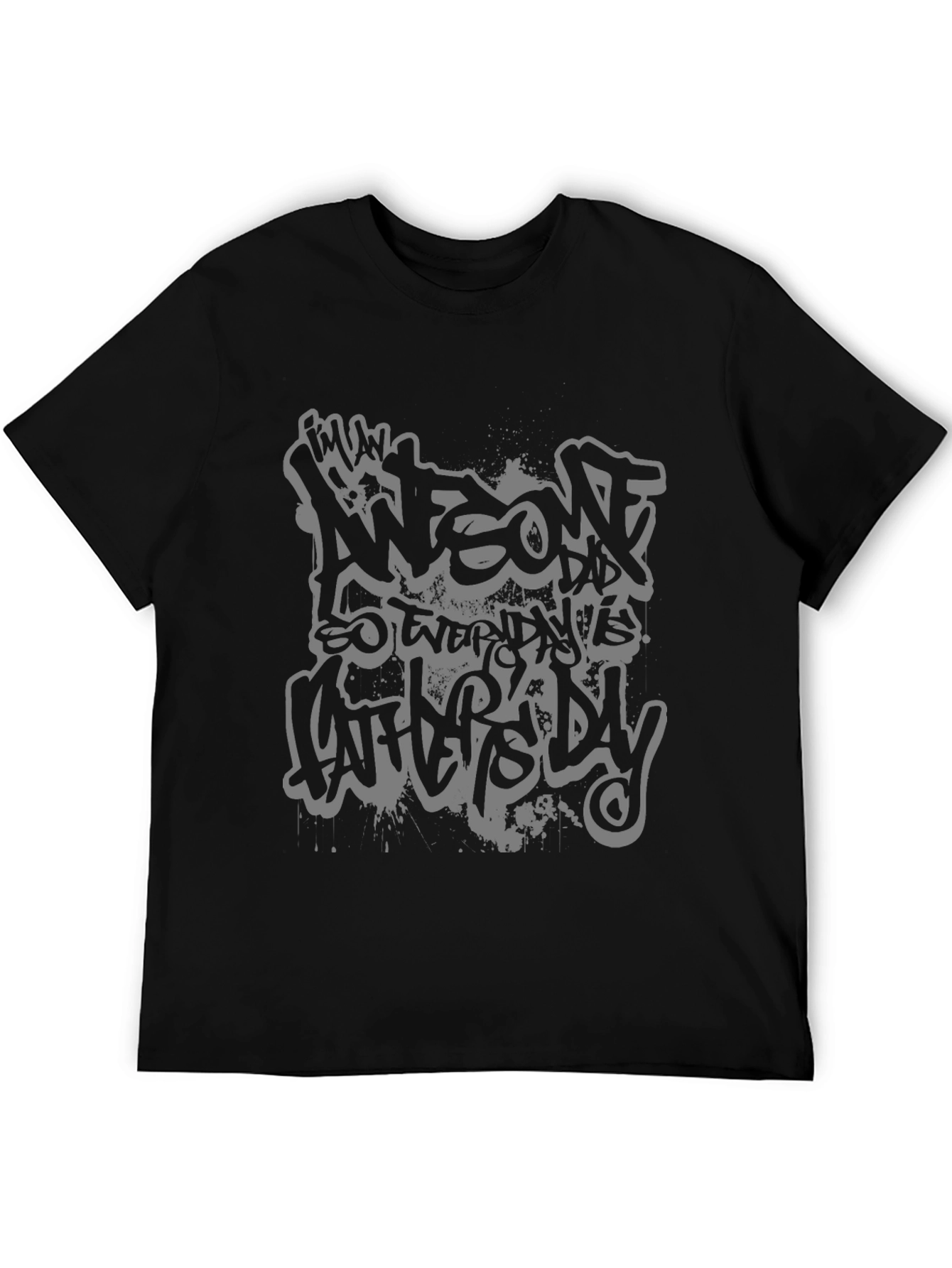 Awesome Dad T-Shirt - Graffiti Style