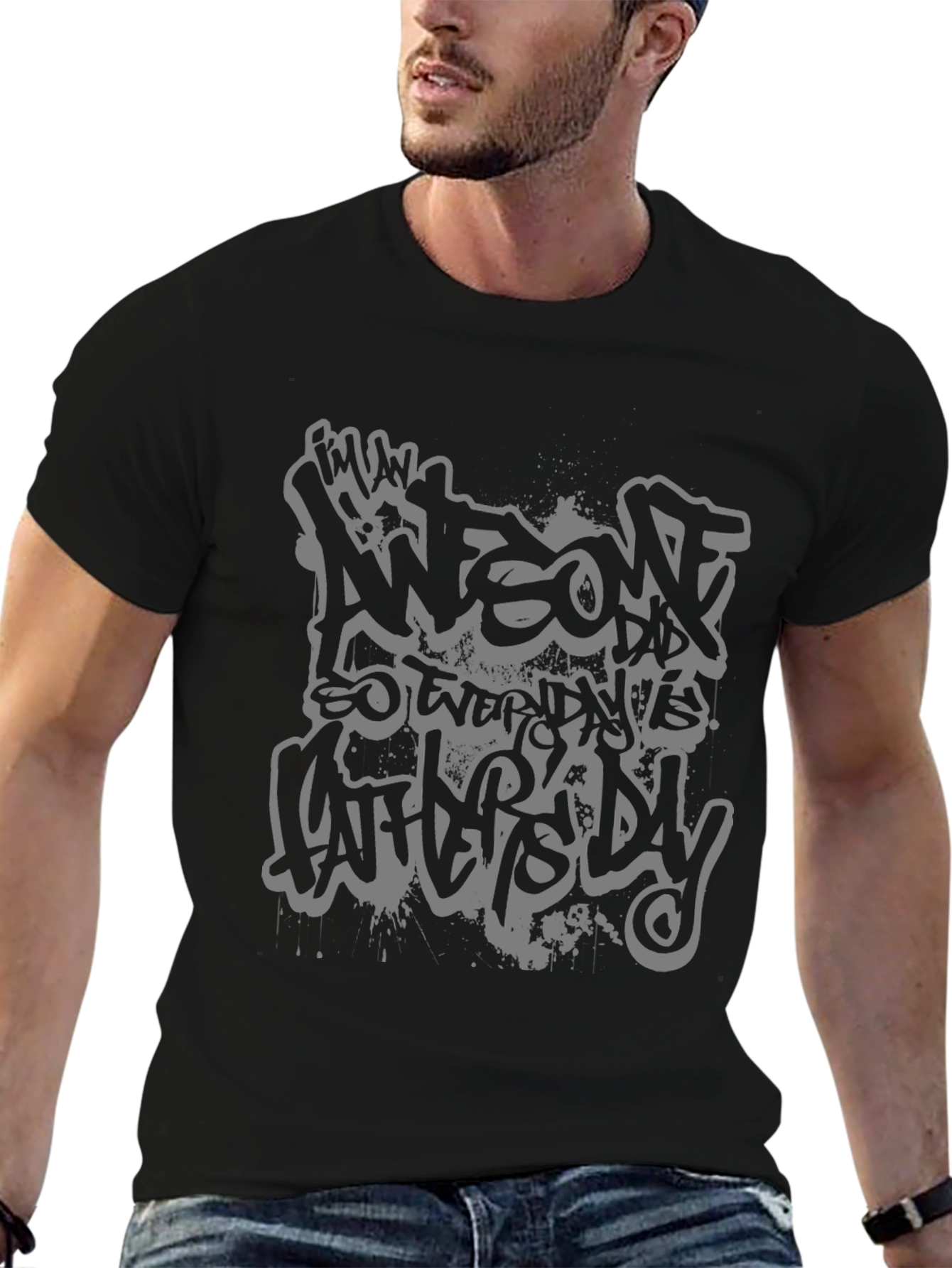 Awesome Dad T-Shirt - Graffiti Style