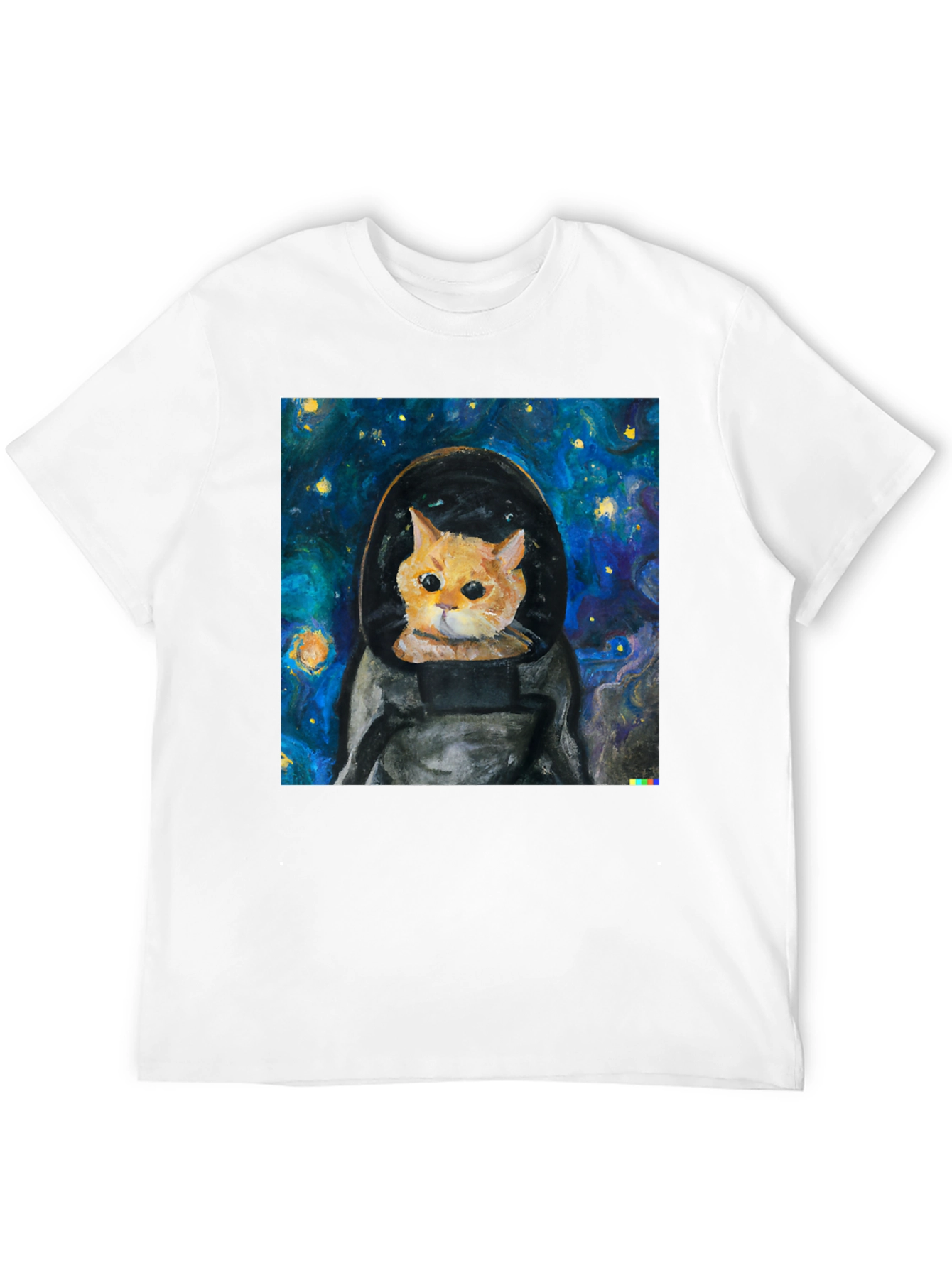 Astronaut Cat T-Shirt - Starry Night Space Kitty Tee