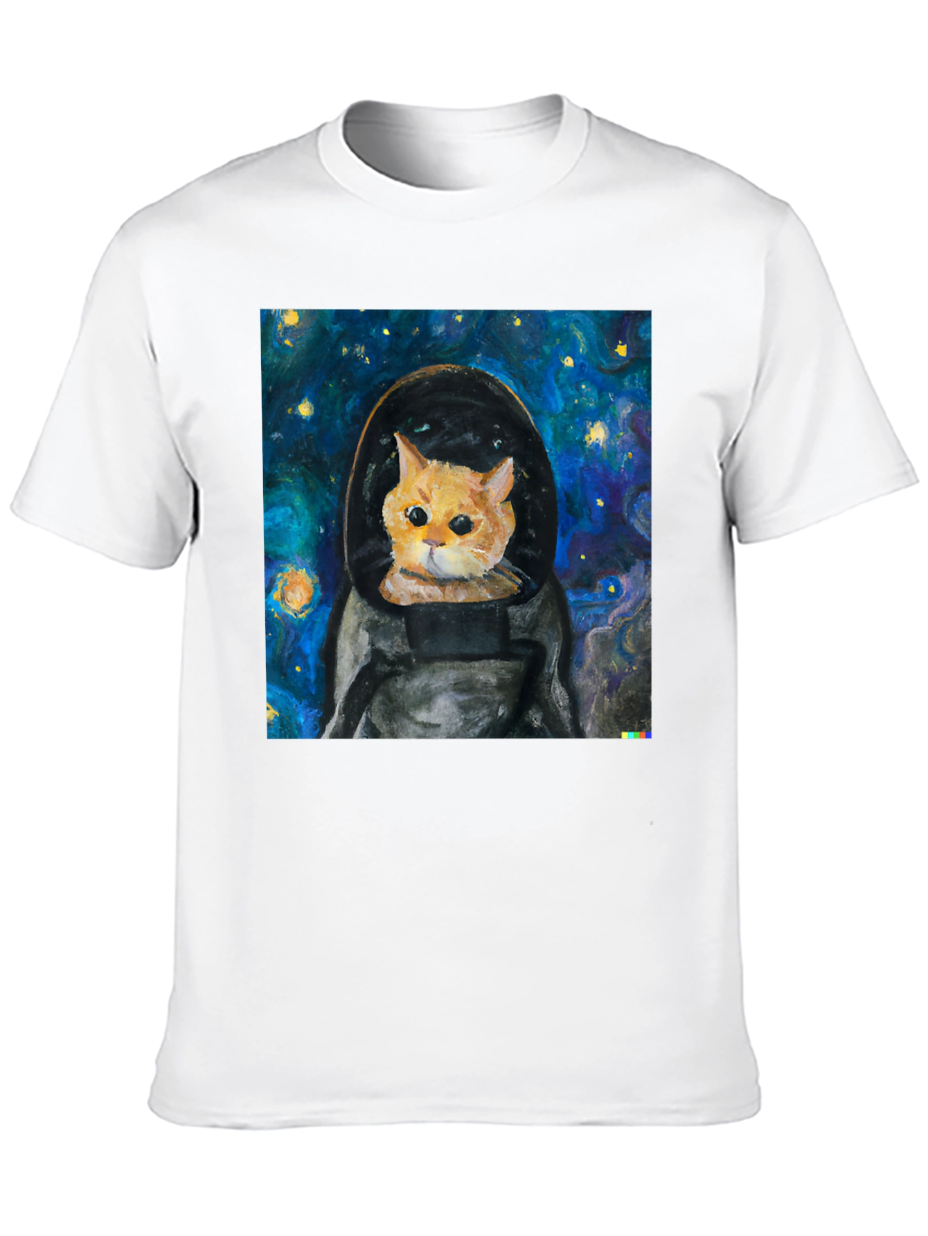 Astronaut Cat T-Shirt - Starry Night Space Kitty Tee
