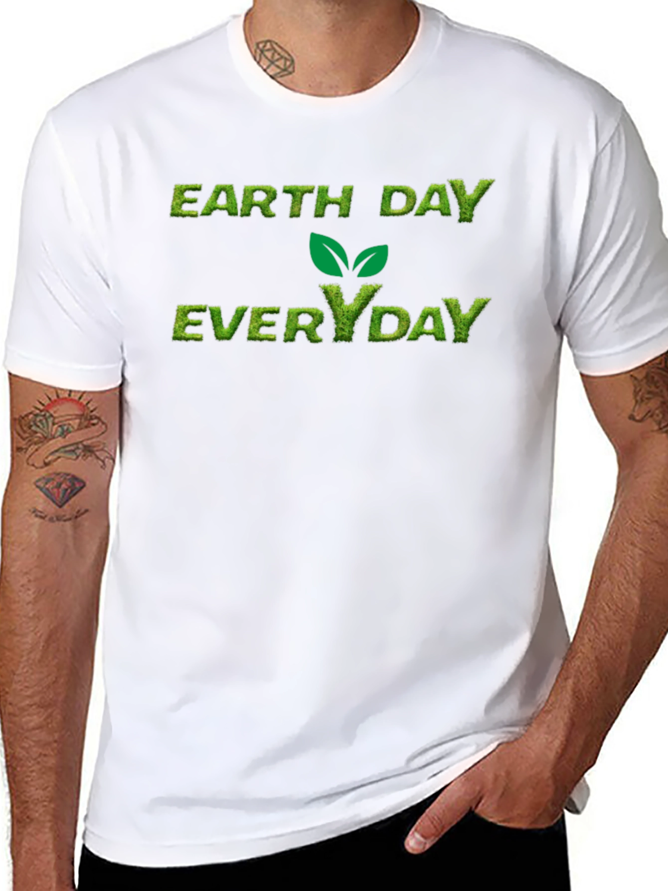 Earth Day Everyday Black T-Shirt
