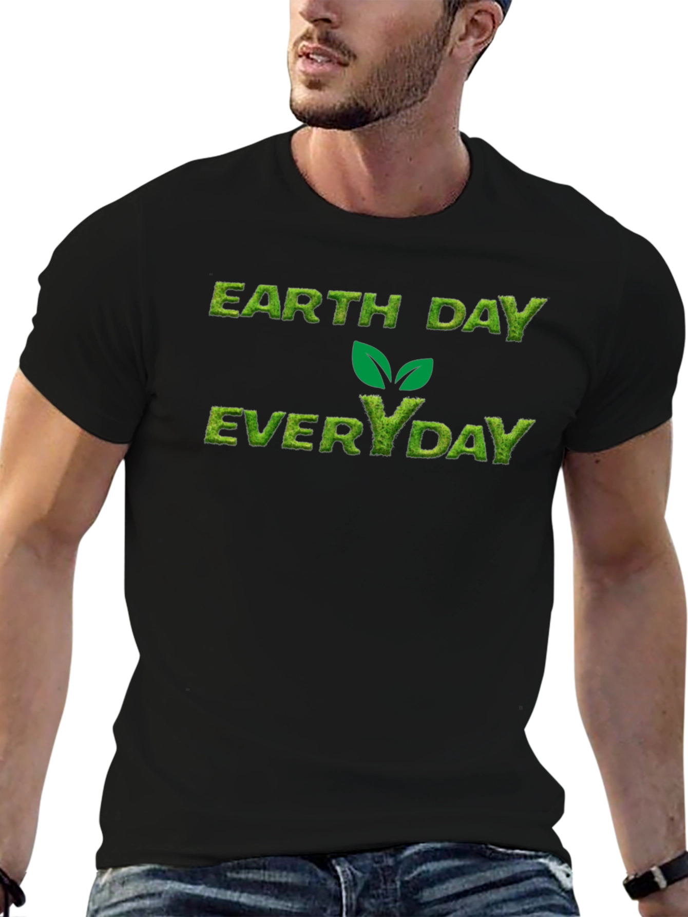 Earth Day Everyday Black T-Shirt