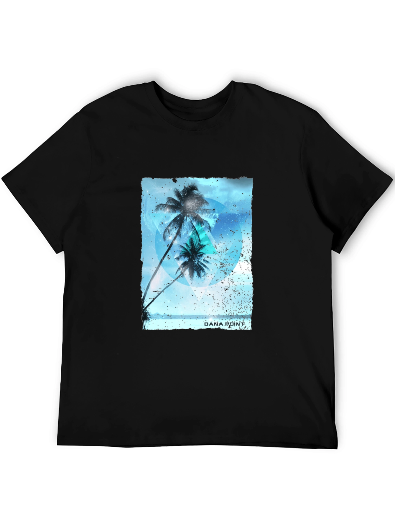 Dana Point Palm Tree Graphic Tee - Black