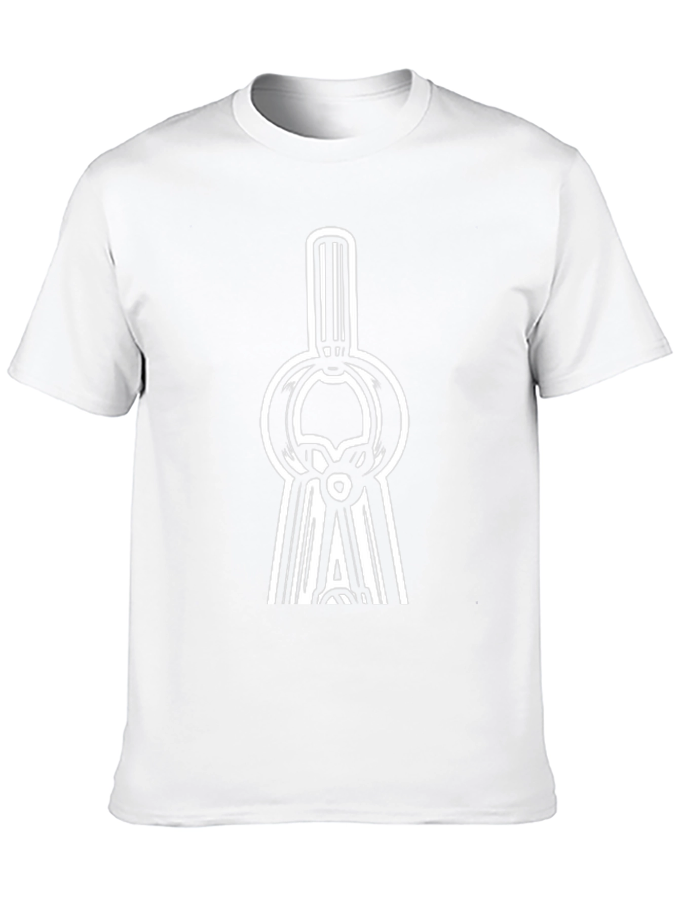 Unique Graphic Tee - Black T-Shirt with White Design