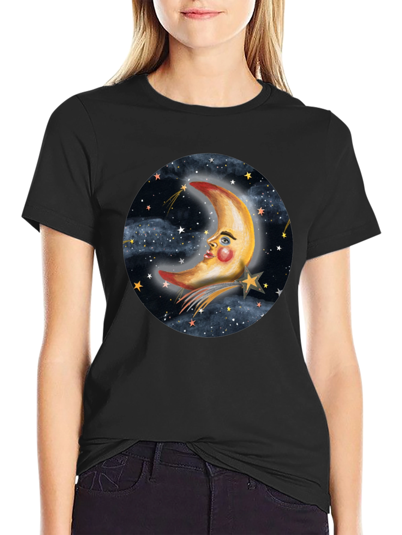 Dreamy Moon & Stars Graphic Tee